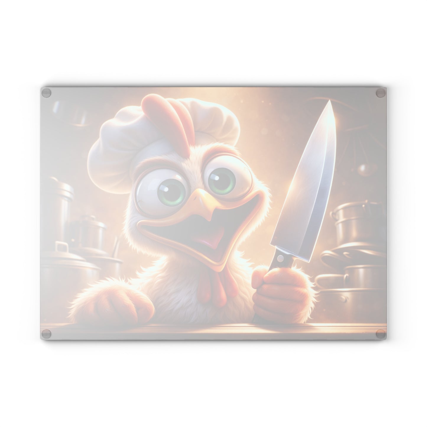 Crazy Chicken Chef Cutting Board – Whisking Up Chaos in the Kitchen!