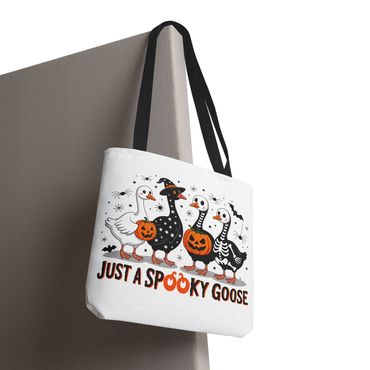 🦢 Just a Spooky Goose Tote Bag – Honkin’ Into Halloween 🎃👻