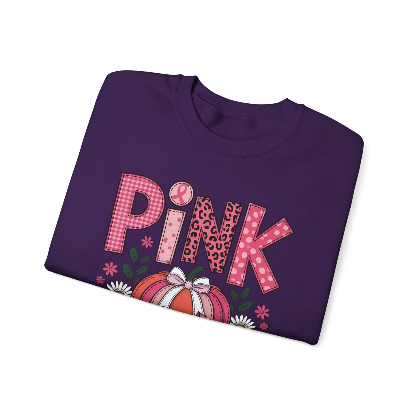 🎃🎀 Pink Out Pumpkin Sweatshirt – Fall Breast Cancer Awareness