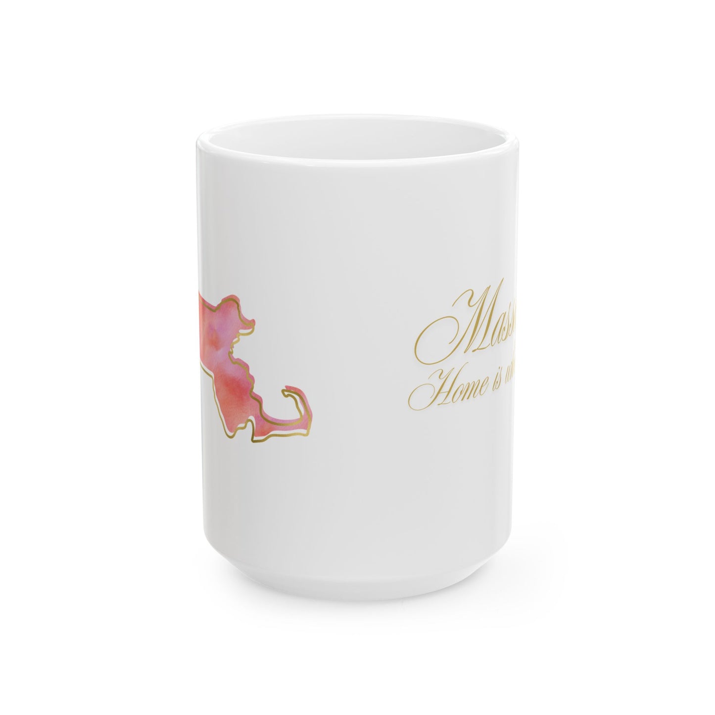 ☕ Home is Where the ❤️ Is – Massachusetts Mug – New England Charm in Every Sip 🍁