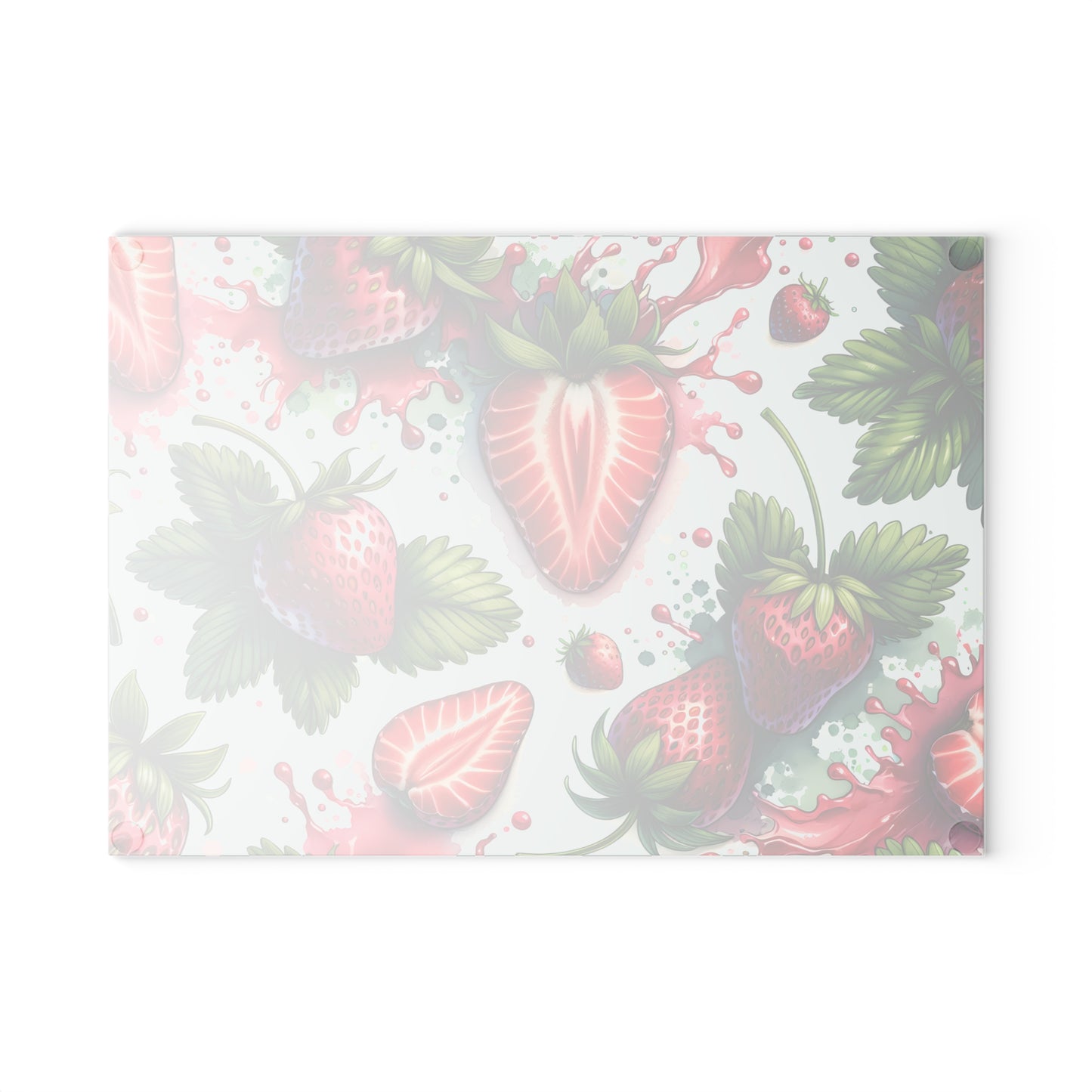 Tabla de cortar Strawberry Splash: estilo de cocina atrevido y jugoso