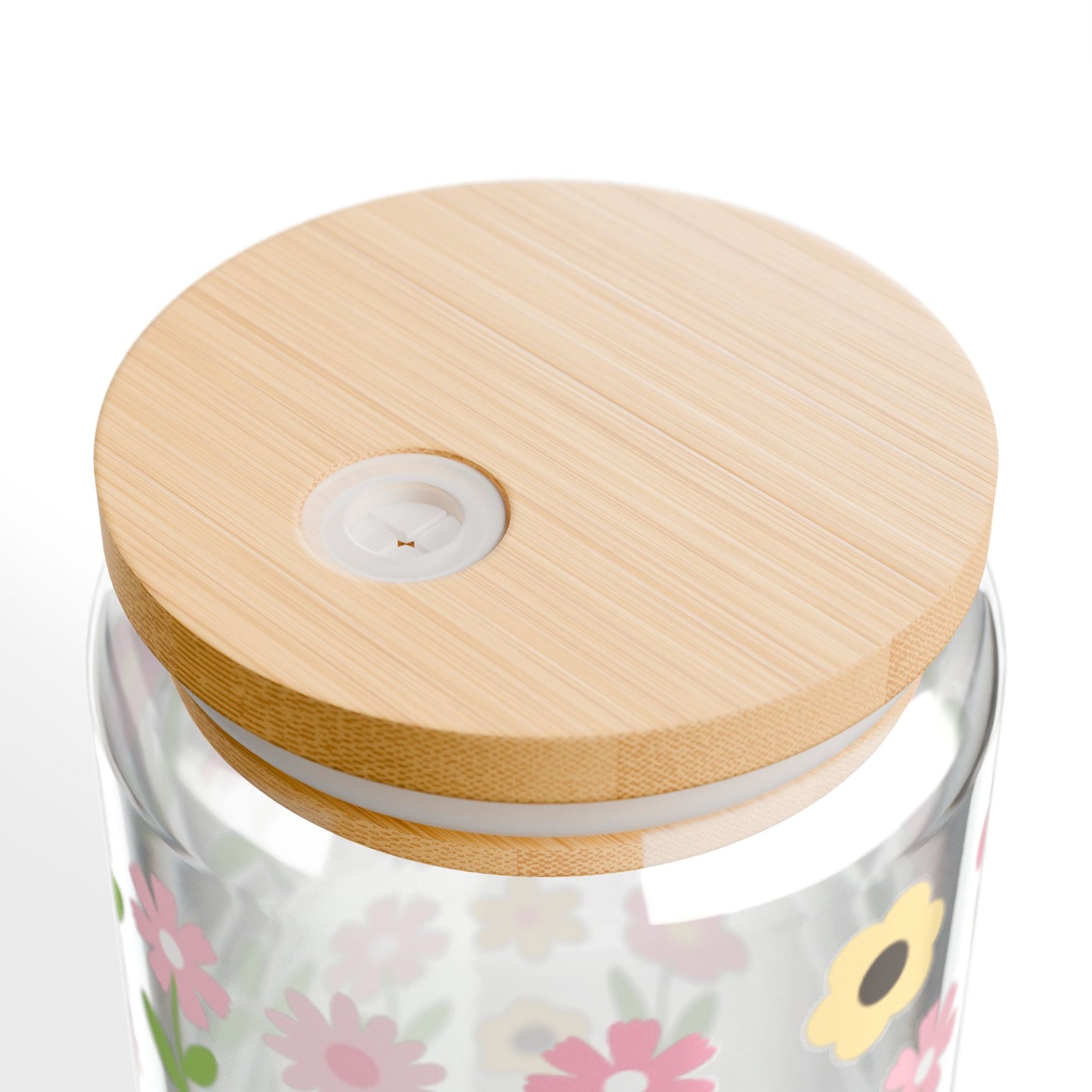 🌸🌼 Pastel Meadow Sipper Glass – 16oz Blooming Sips of Sunshine 🌞💐