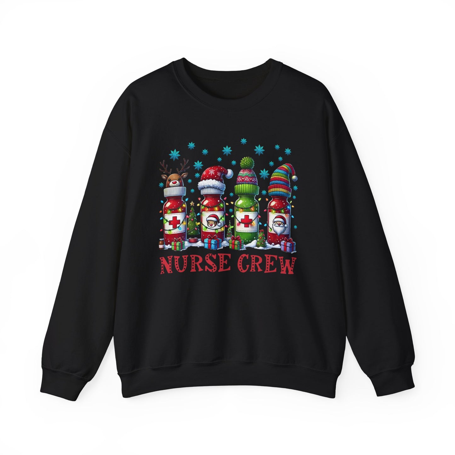 🎄🩺 Nurse Crew Holiday Sweatshirt – Festive Crewneck for Healthcare Heroes