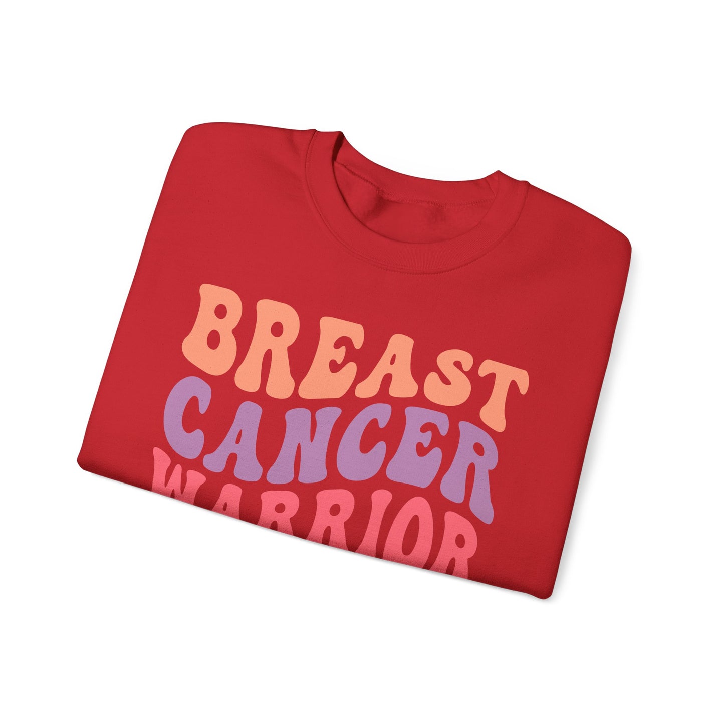 🌸✊ Breast Cancer Warrior Sweatshirt – Retro Awareness & Survivor Strength Crewneck