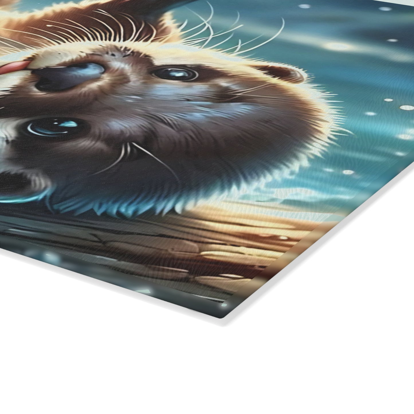 Tabla de cortar con forma de nutria juguetona: un encanto caprichoso para los amantes de la naturaleza