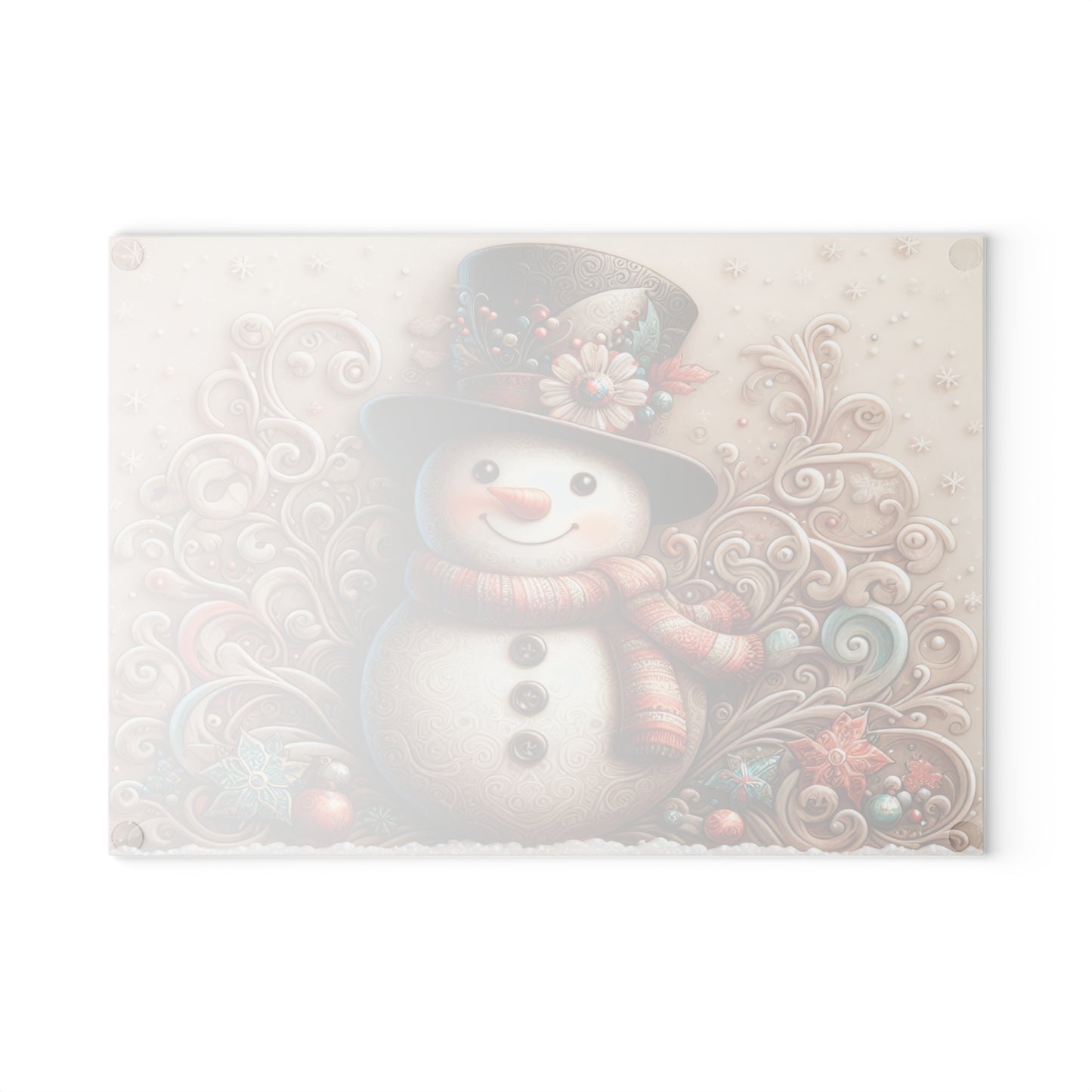 ⛄❄️ Whimsical Snowman Cutting Board – Festive Holiday Charm for Your Kitchen ❄️⛄