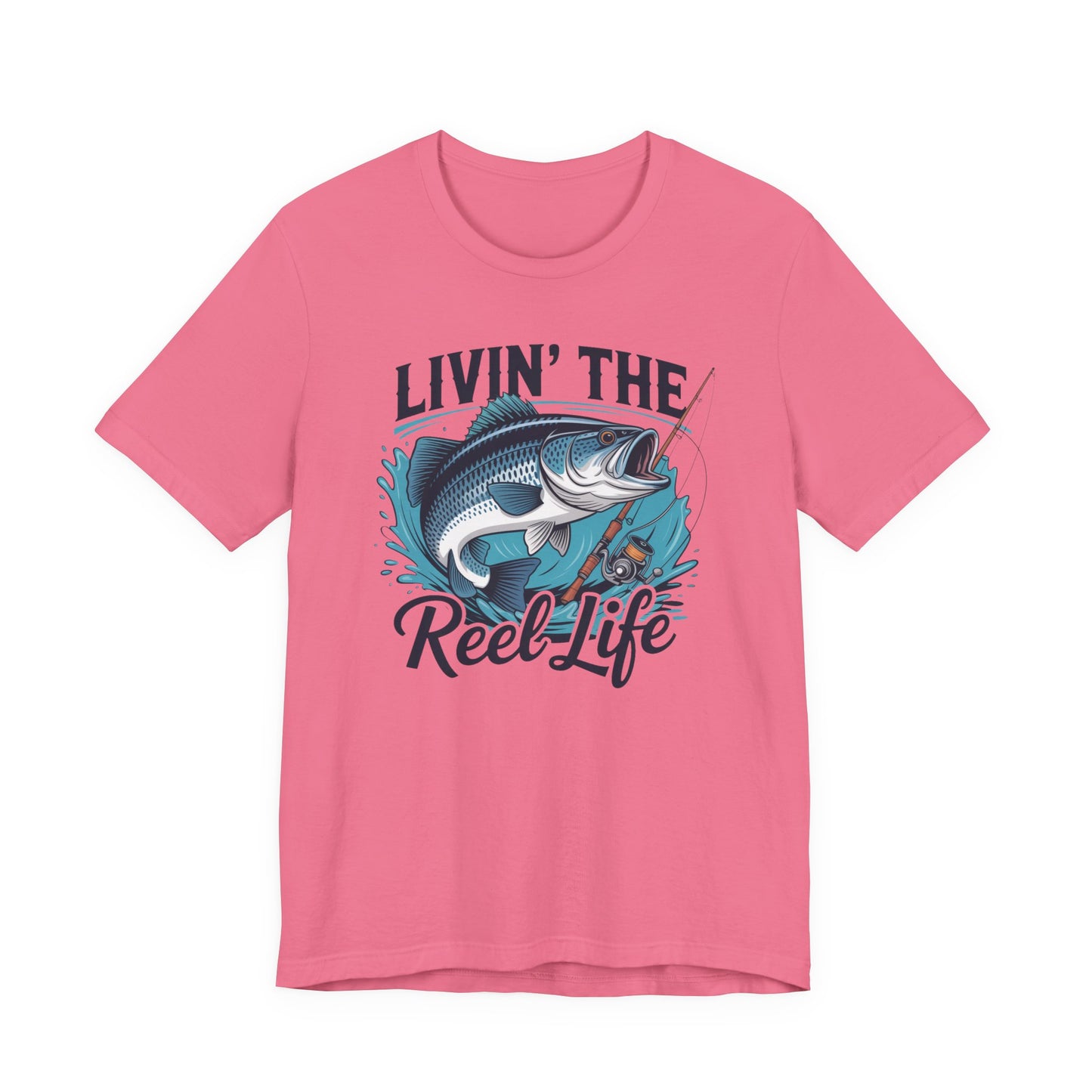 🎣 Livin’ the Reel Life Fishing T-Shirt – Perfect Gift for Anglers! 🐟