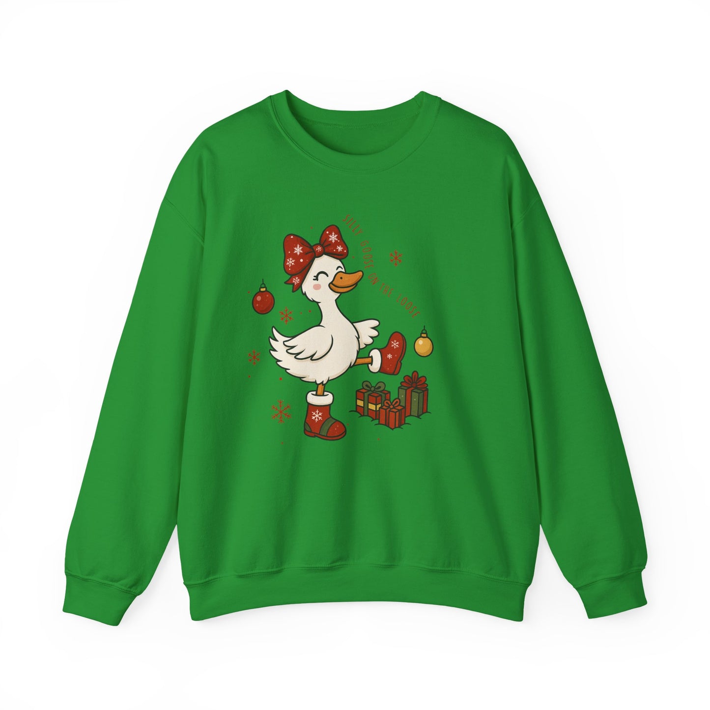 🪿🎁 Silly Goose on the Loose Sweatshirt – Whimsical Holiday Cheer ❄️✨