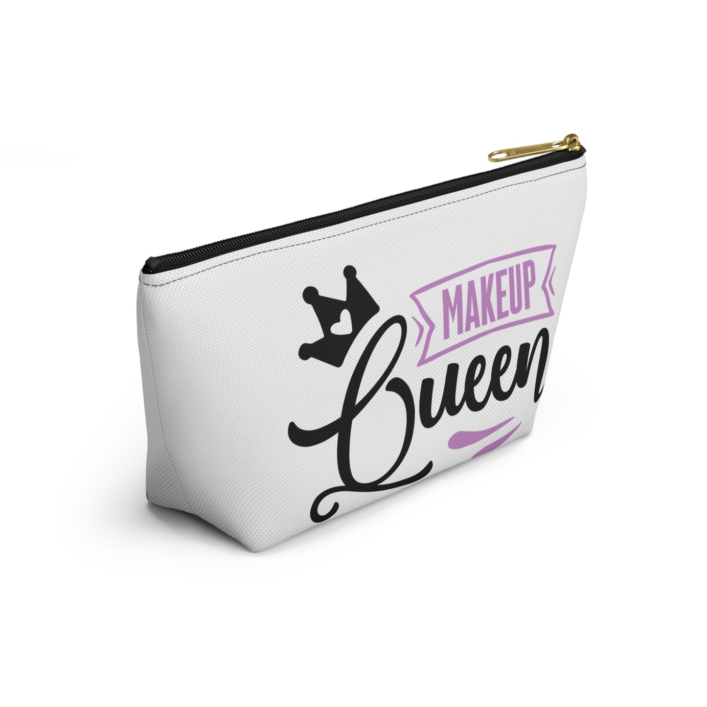 Accessory Pouch – "Makeup Queen" Purple Makeup Bag
