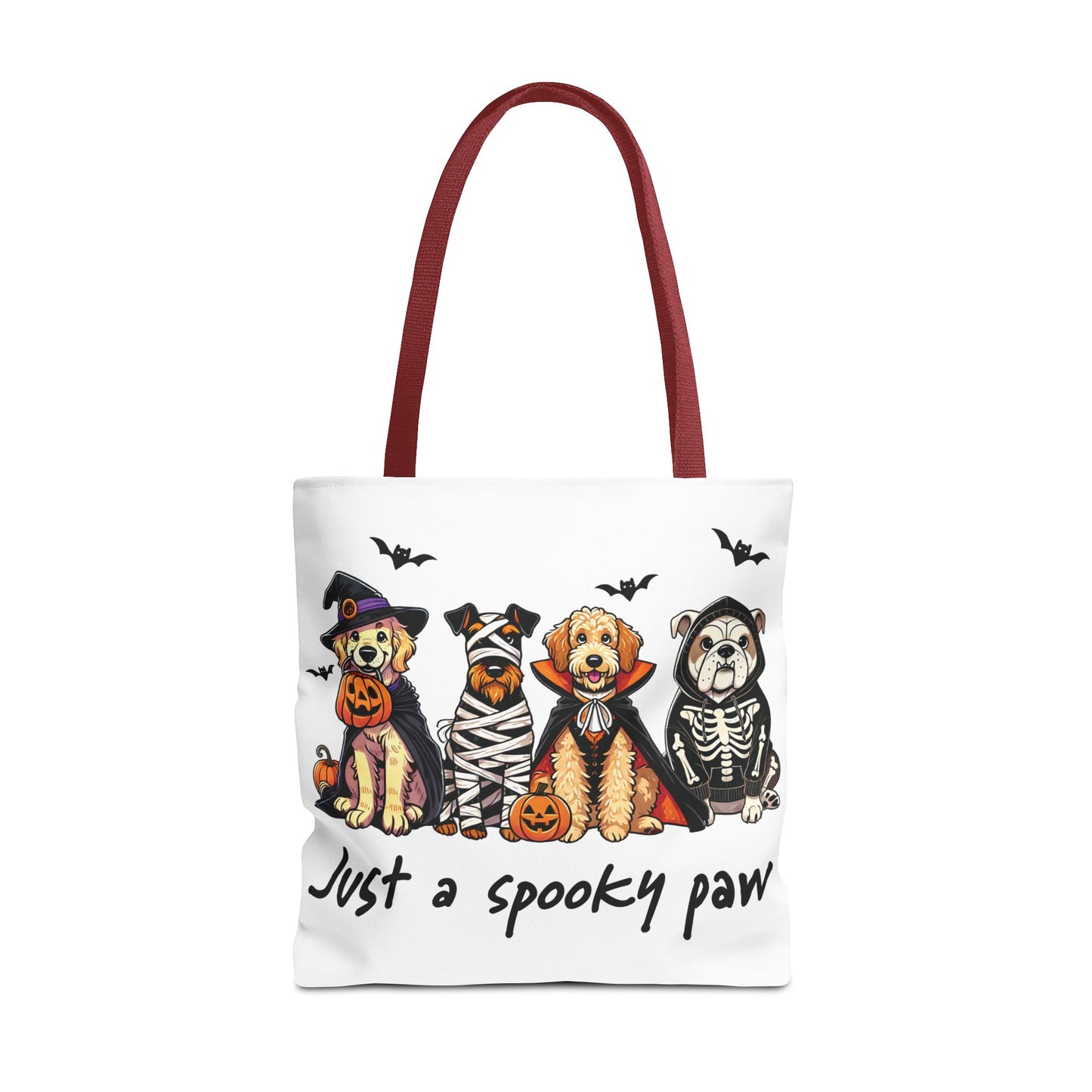 🐾 Spooky Paws Halloween Tote Bag – Doggone Cute Halloween Style 🎃