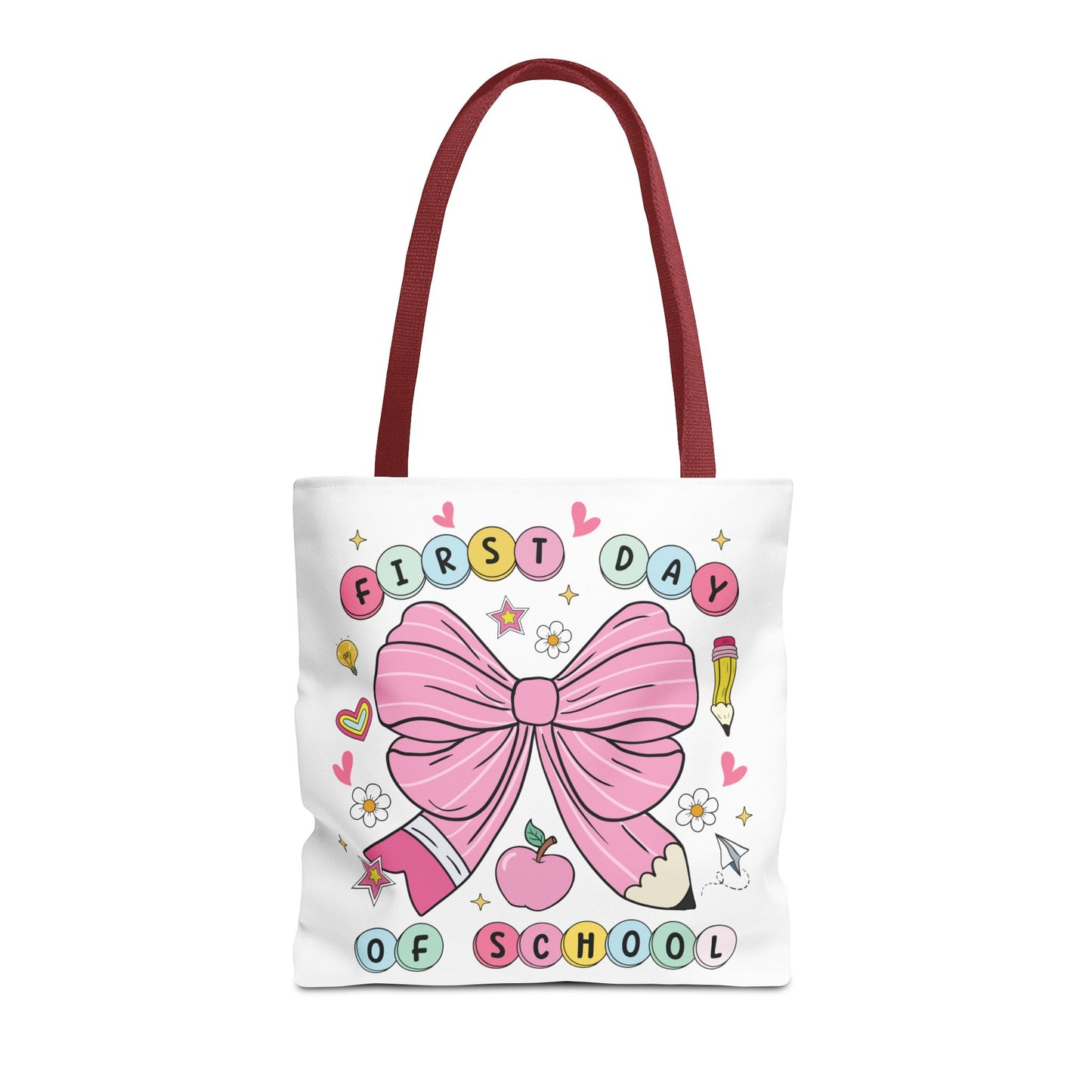 🎀 Coquette First Day of School Tote – Sweet Style for a Smart Start 📚