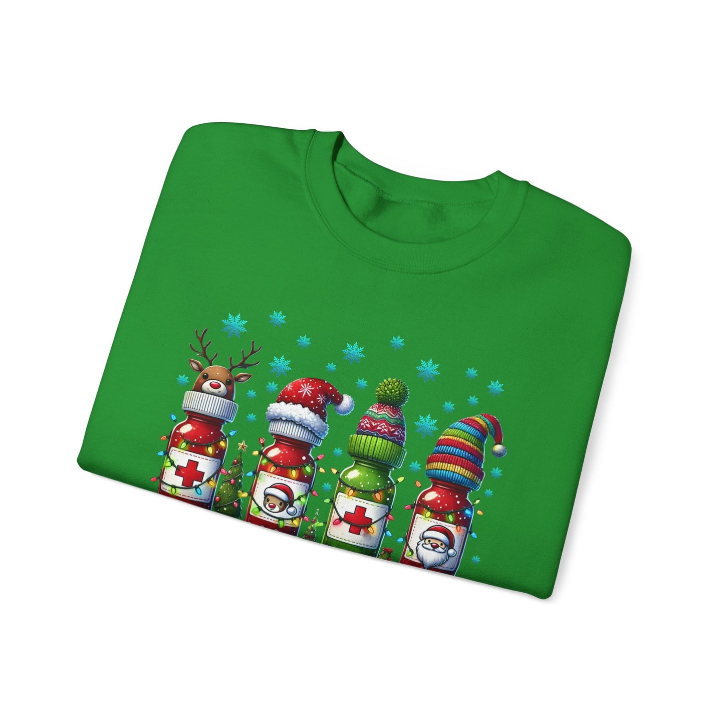 🎄🩺 Nurse Crew Holiday Sweatshirt – Festive Crewneck for Healthcare Heroes