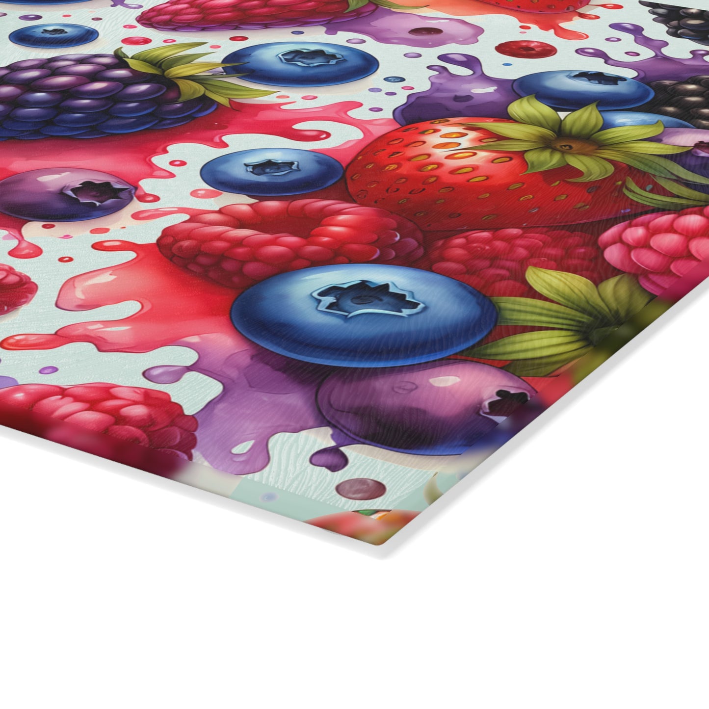 🍓🍇 Mixed Berry Splash Cutting Board – A Berry Beautiful Kitchen Essential!
