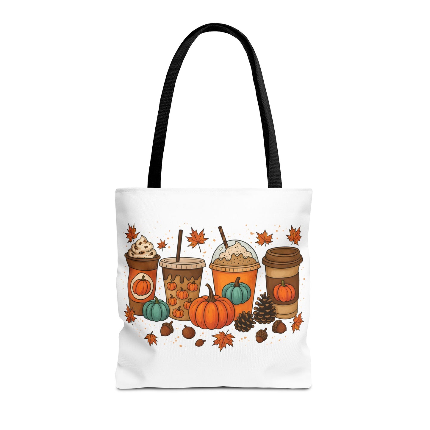 🎃 Pumpkin Spice Vibes Tote Bag – Sippin’ Cozy Fall in Style ☕🍂