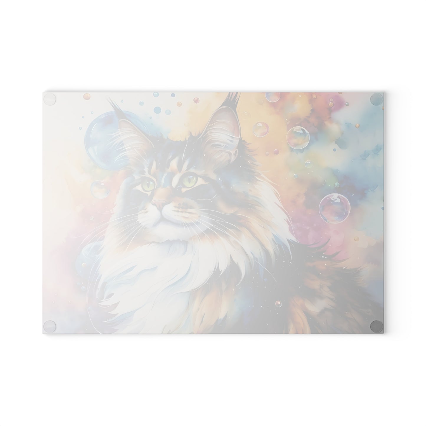 🐱🌈 Bubble Cat Cutting Board – Whiskers, Wonder & Kitchen Charm 🫧