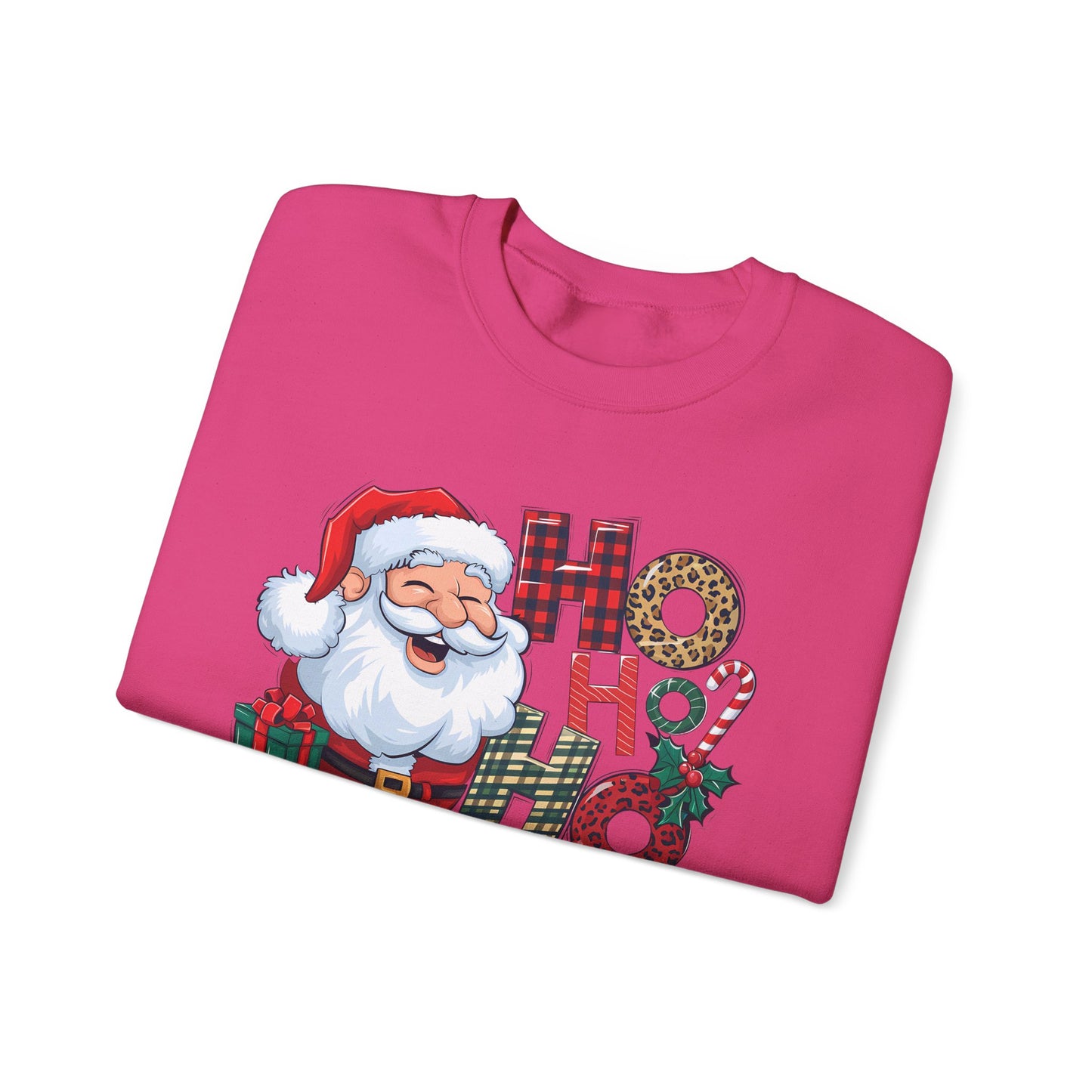 🎅✨ HO HO HO Santa Sweatshirt – Classic Holiday Cheer 🎄🎁