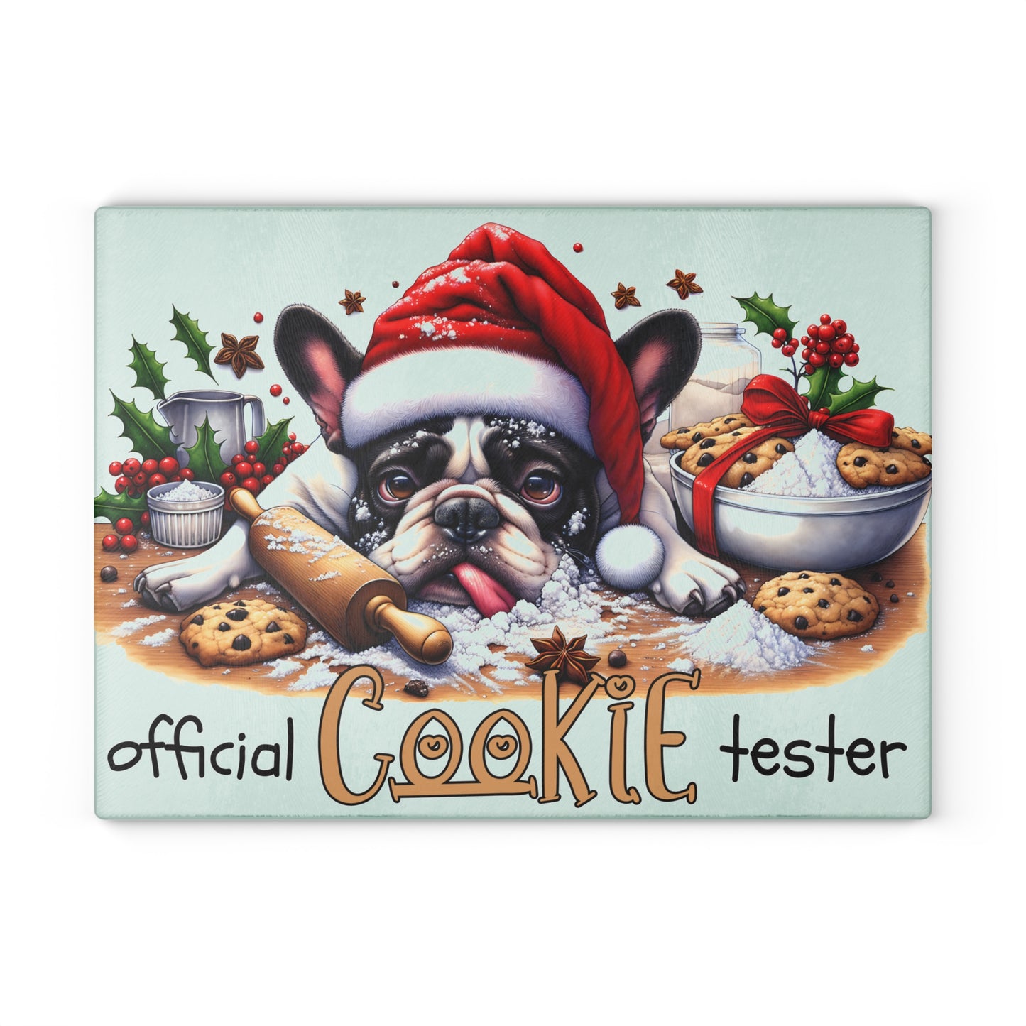 Official Cookie Tester Boston Cutting Board – Holiday Baking Fun for Your Kitchen
