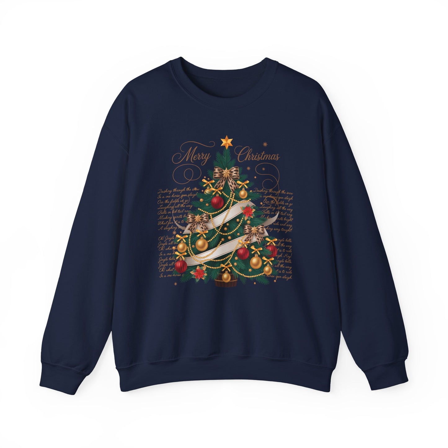 🎄✨ Merry Christmas Tree Sweatshirt – Classic Festive Elegance for 2025 ✨🎅