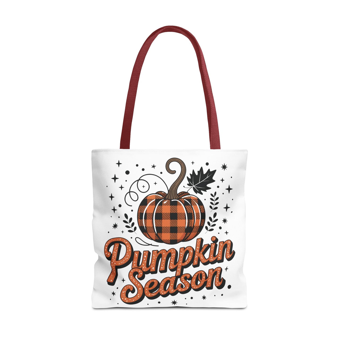 🎃 Pumpkin Season Tote Bag – Fall Buffalo Plaid Style for Autumn Lovers 🍂