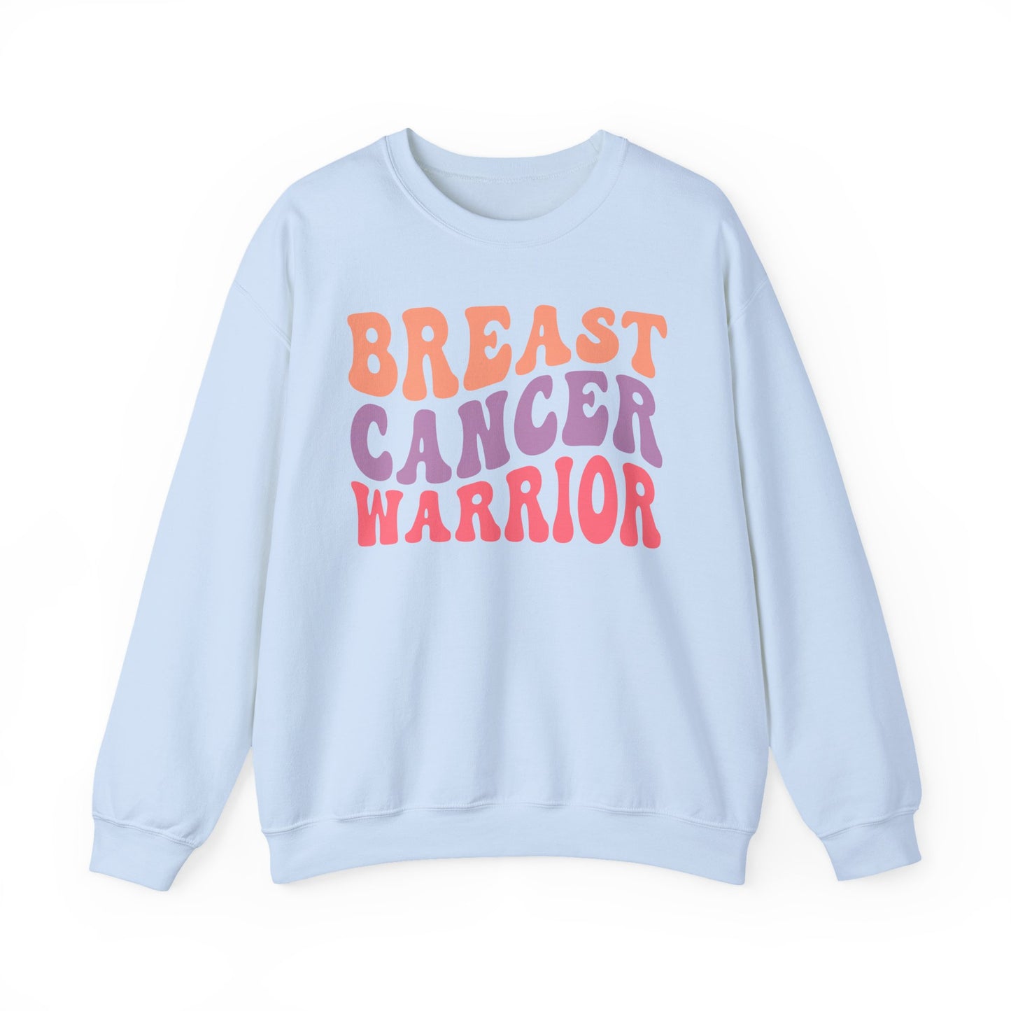 🌸✊ Breast Cancer Warrior Sweatshirt – Retro Awareness & Survivor Strength Crewneck