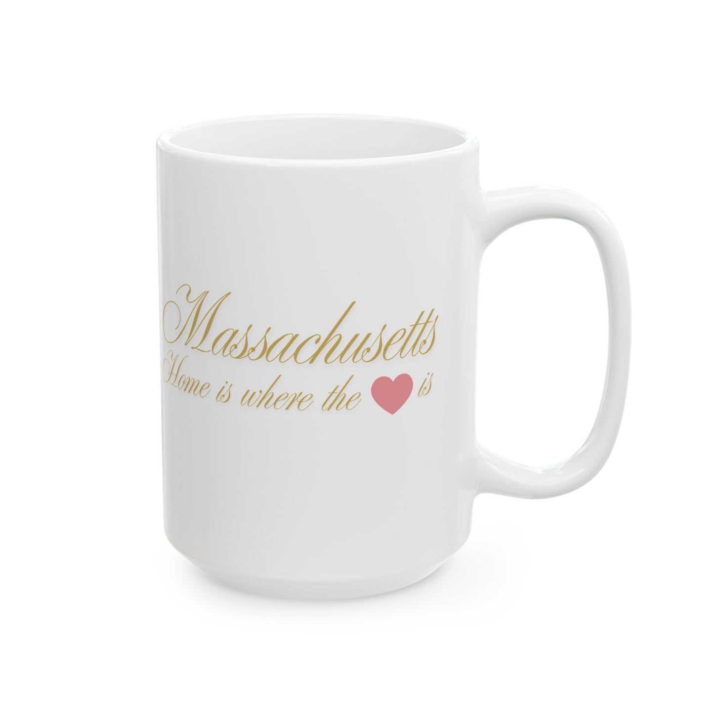 ☕ Home is Where the ❤️ Is – Massachusetts Mug – New England Charm in Every Sip 🍁