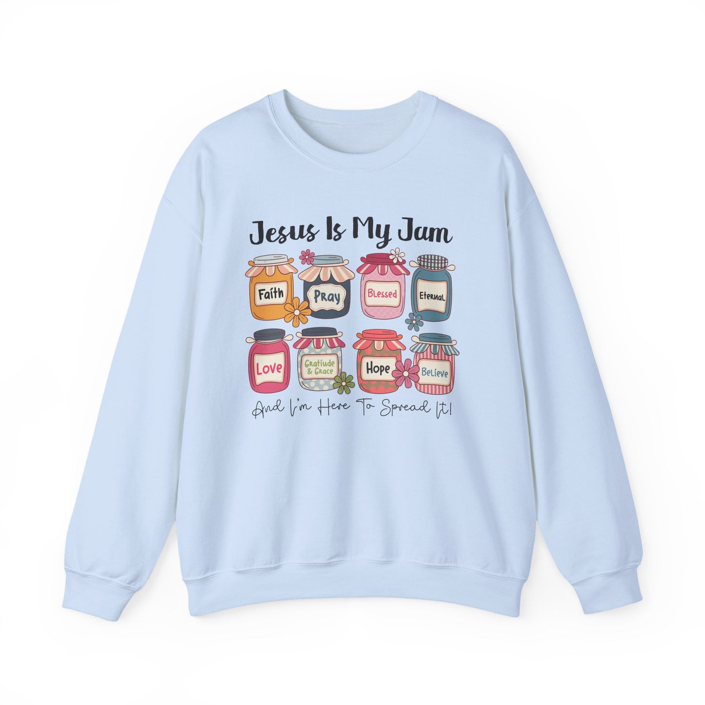 🙌✨ Jesus Is My Jam Sweatshirt – Faith, Love & Hope in Style 💖