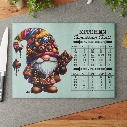 🍫🎨 Candy Gnome Kitchen Conversion Cutting Board – Sweet Treats & Whimsical Charm for Your Kitchen 🍬🧑‍🍳