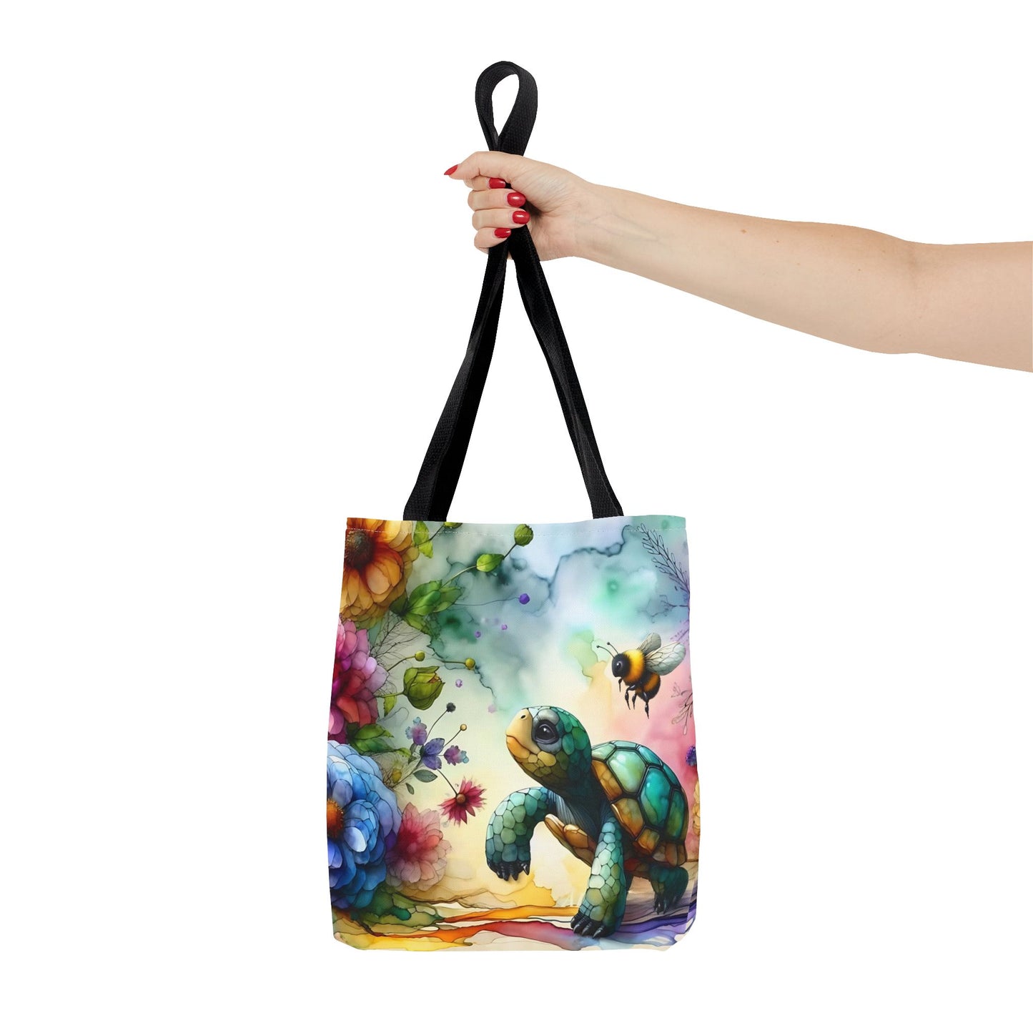 Bolsa de mano - Diseño de tortugas coloridas