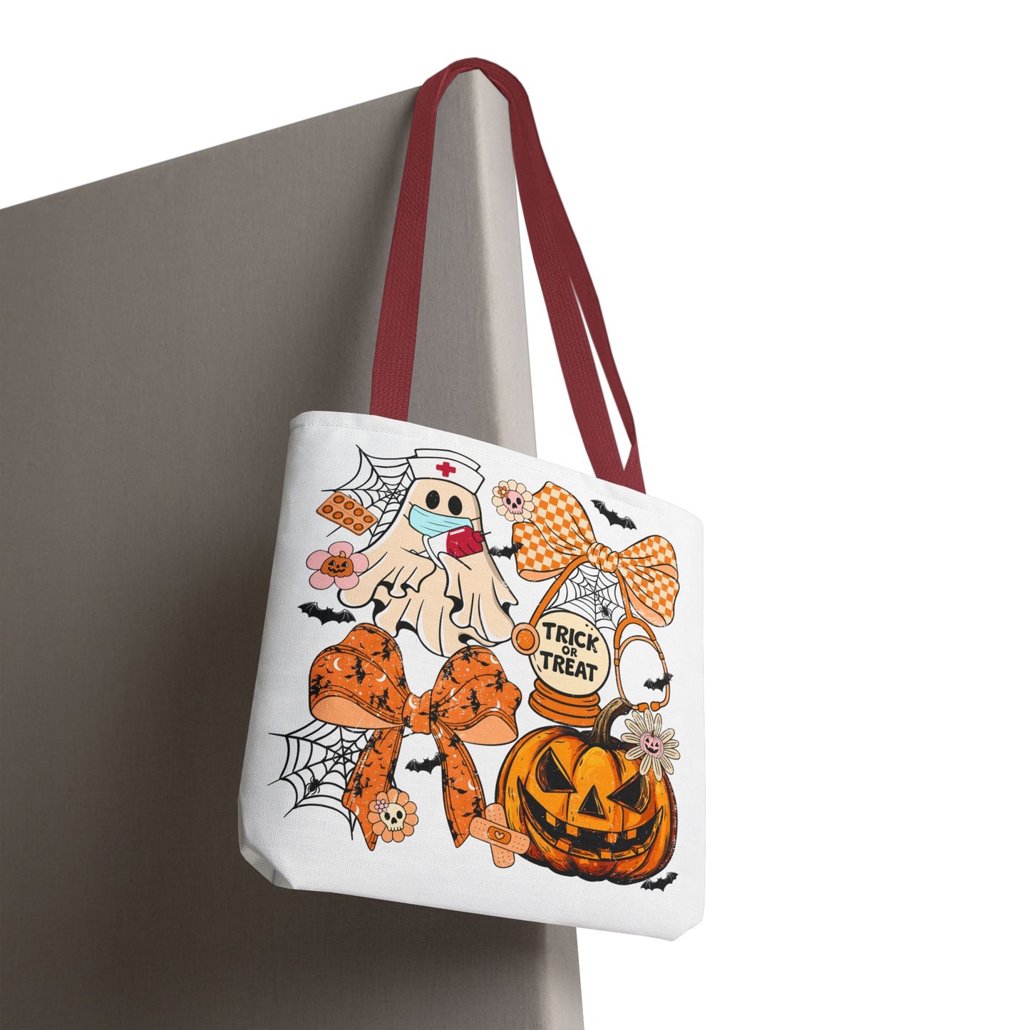 🩺 Nurse Ghost Tote Bag – Spooky Season Meets Healthcare Heroes 👻👜