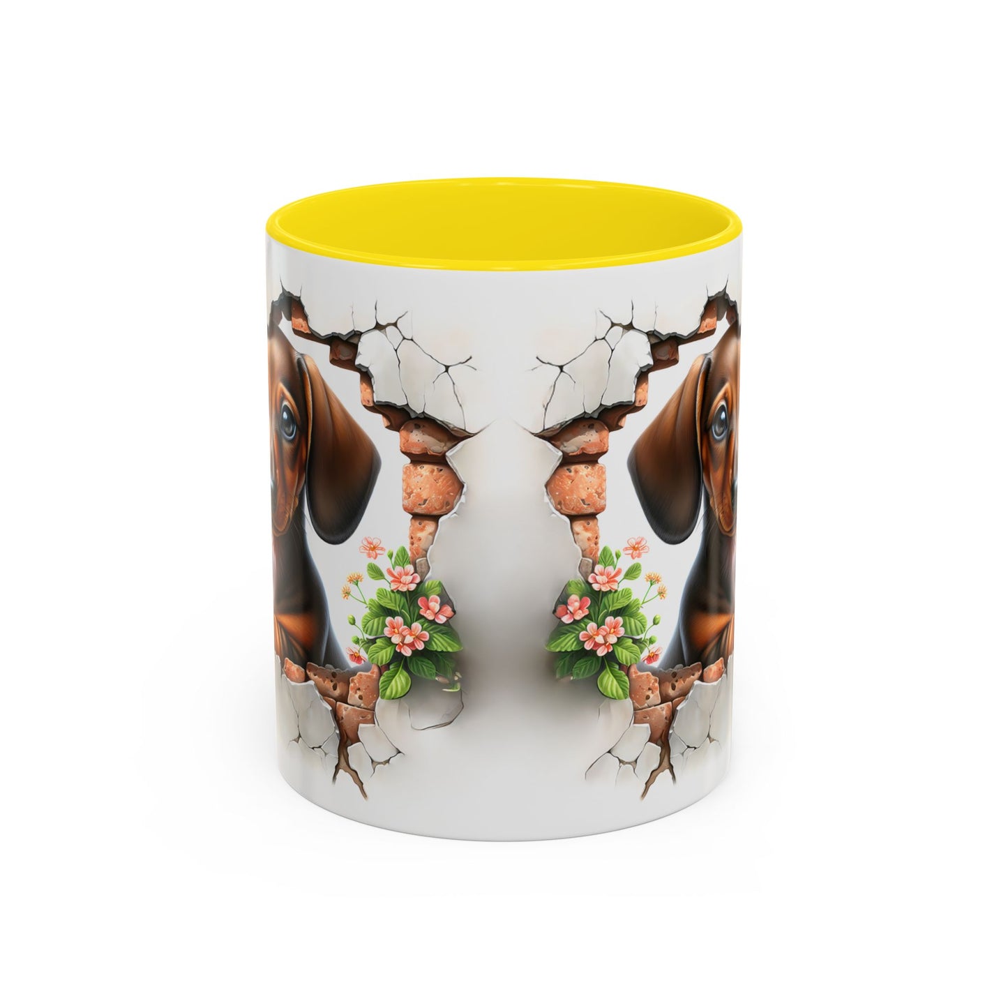 🐾🌭 Dachshund Puppy Accent Mug – Adorable Doxie Coffee Cup ☕❤️