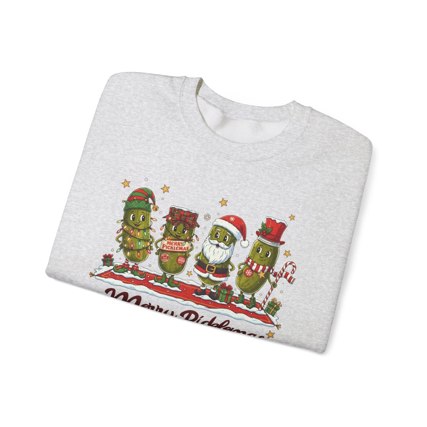 🎄🥒 Merry Picklemas Sweatshirt – Funny Holiday Dill-Lovers Gift