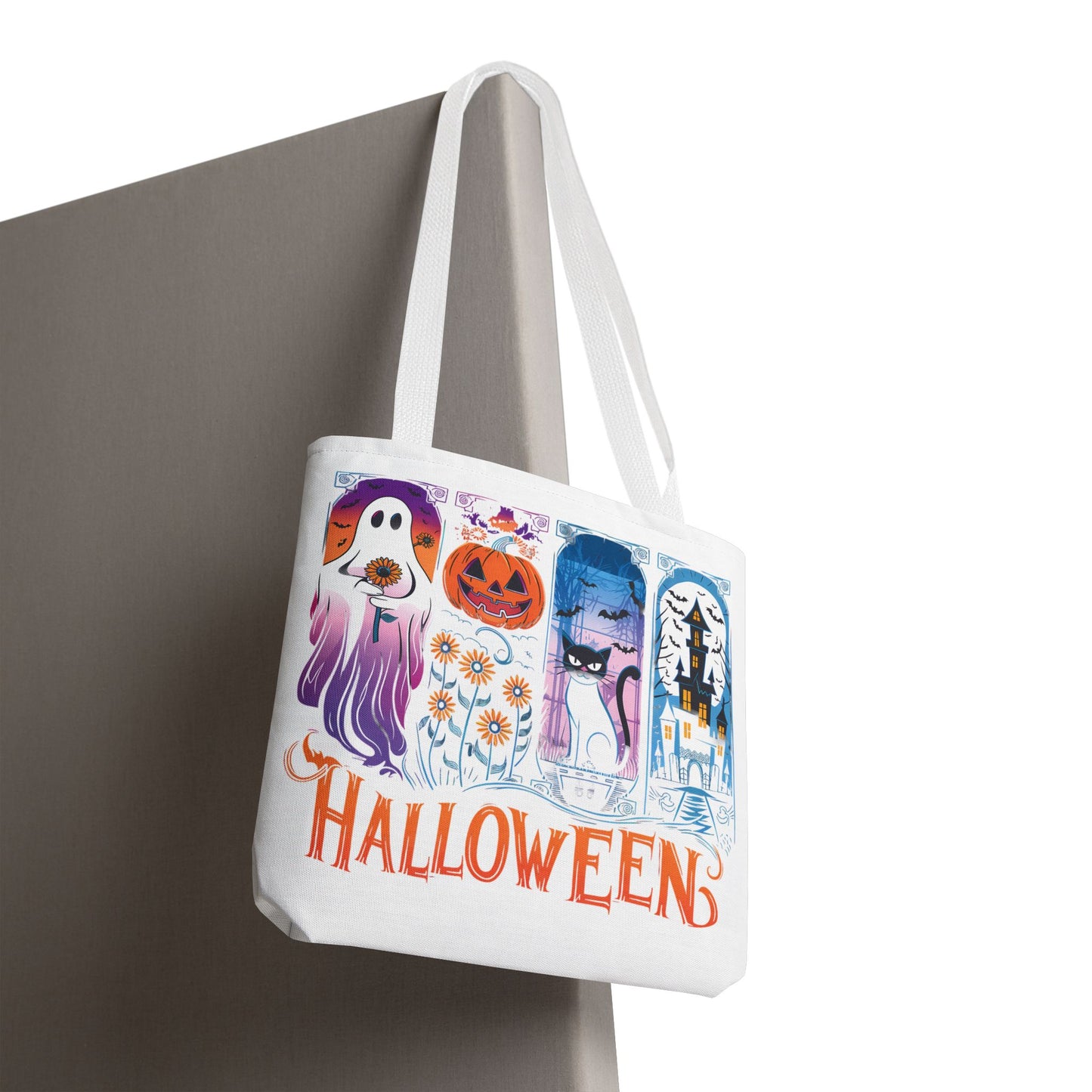 🎃 Haunted Halloween Tote Bag – Spooky Style with Autumn Vibes 👻