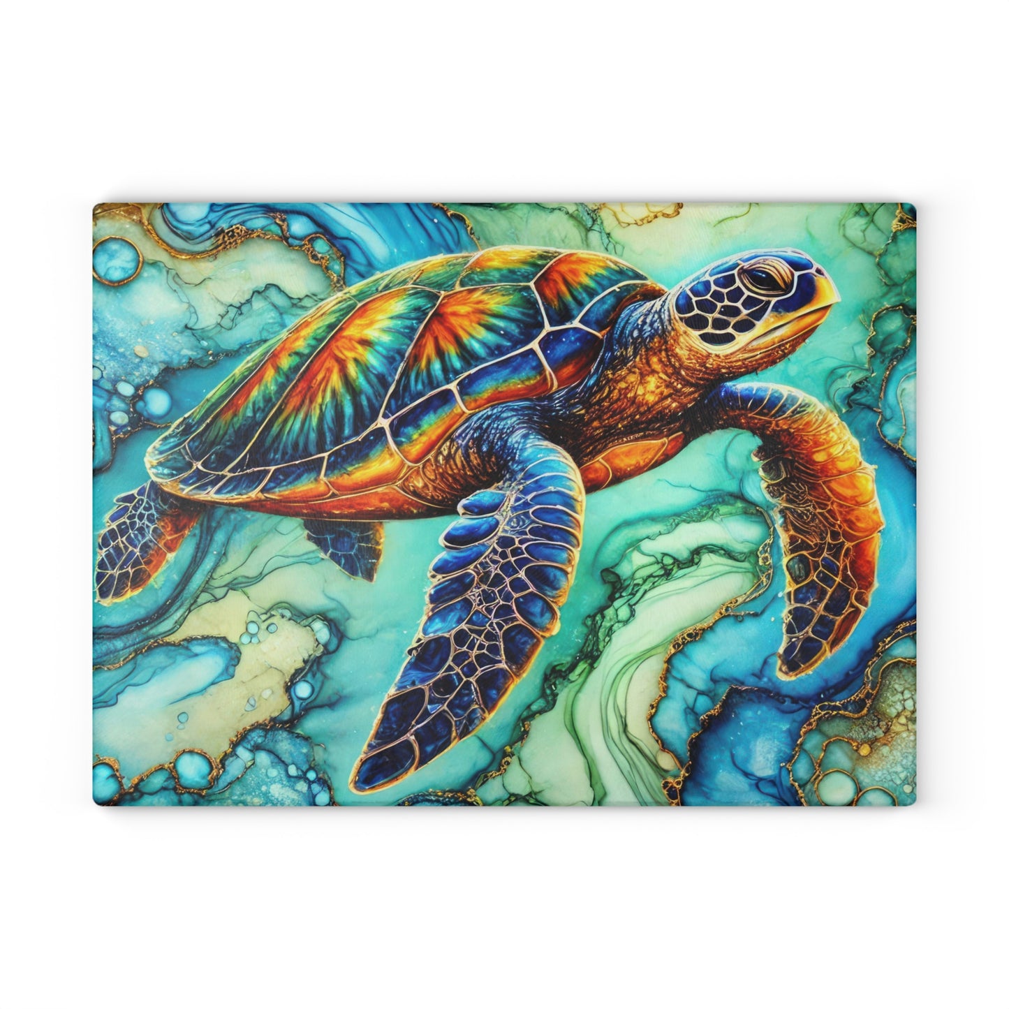 Tabla de cortar de tortuga marina, tabla de charcutería, regalo de inauguración de la casa, regalos de cocina, cocina costera, casa de playa, vida marina, cocina de vida marina