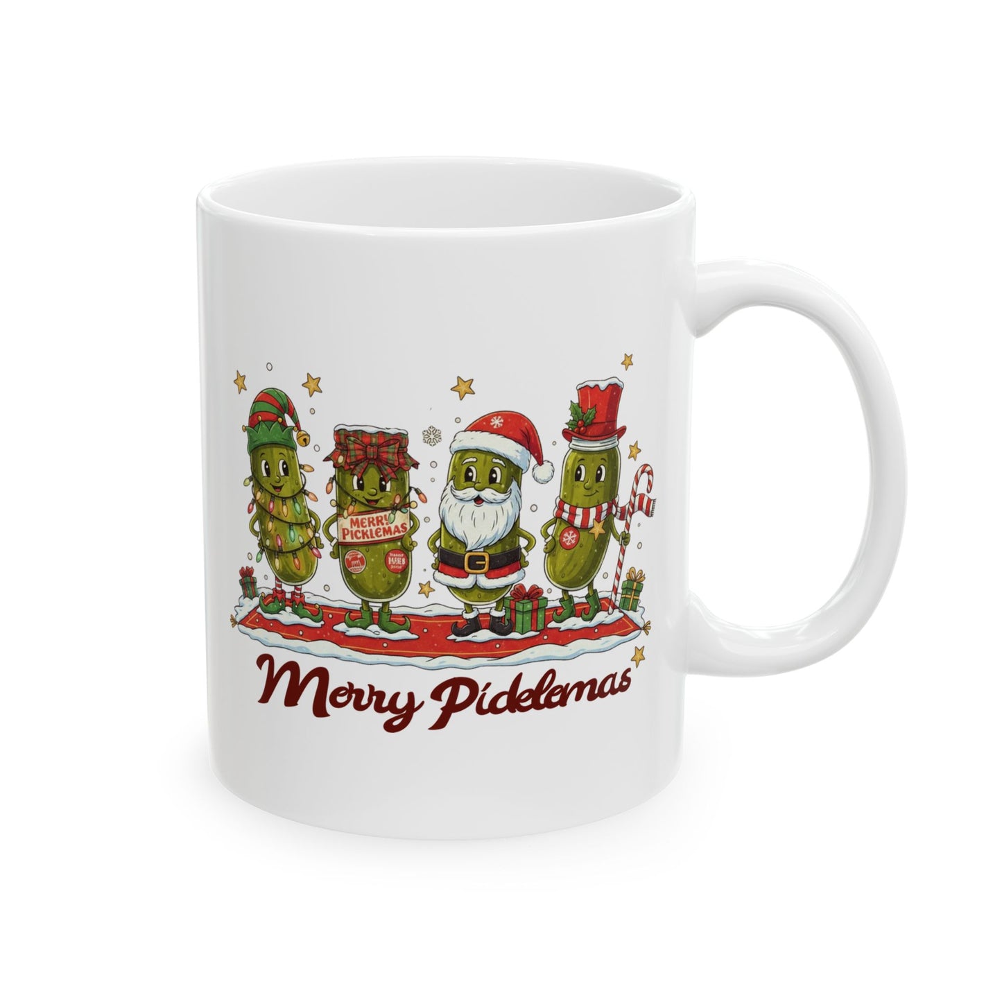 🥒🎄 Merry Picklemas – Festive Christmas Pickle Cup ✨☕