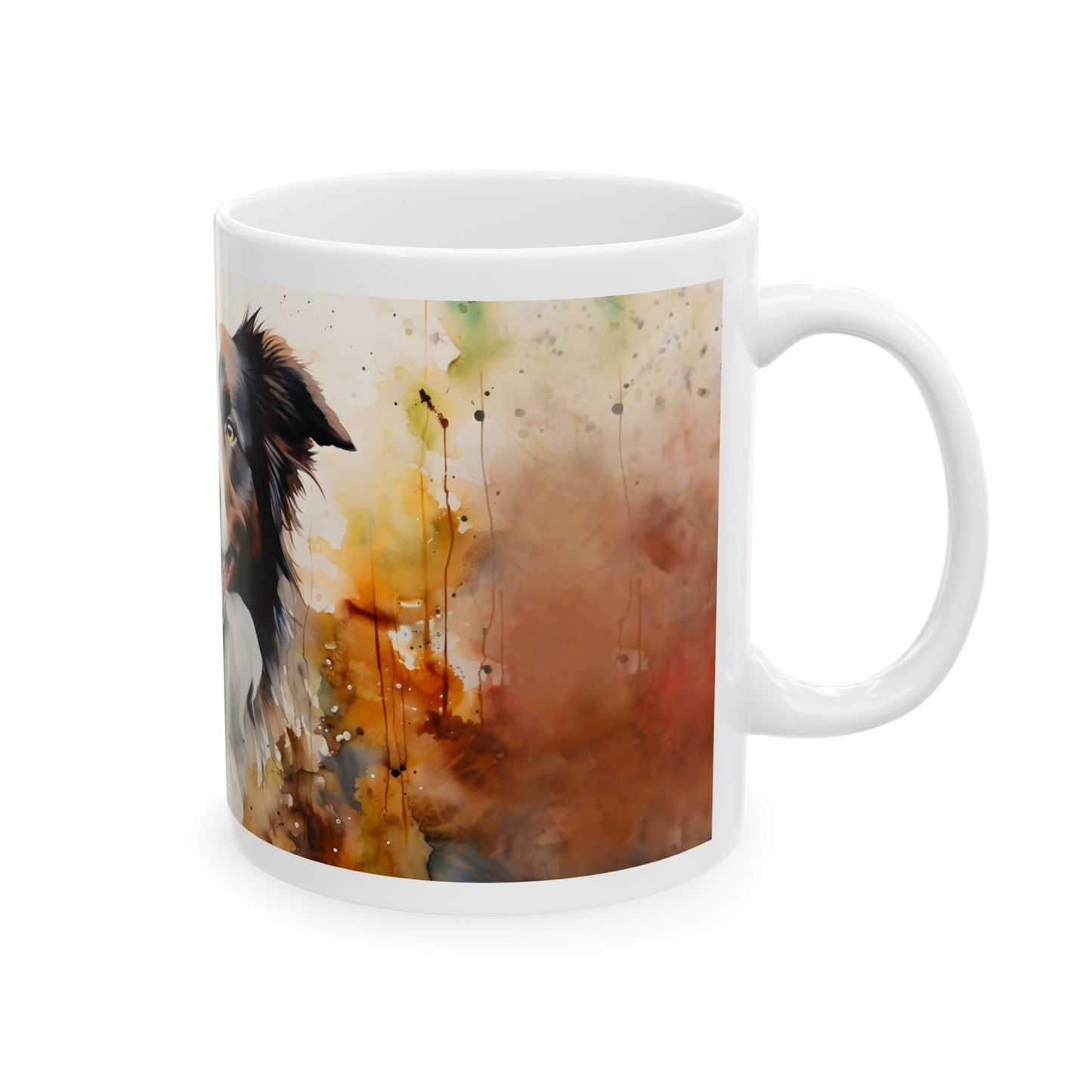 🐾 Watercolor Border Collie Mug – A Stunning Tribute to Your Loyal Companion! 🌸