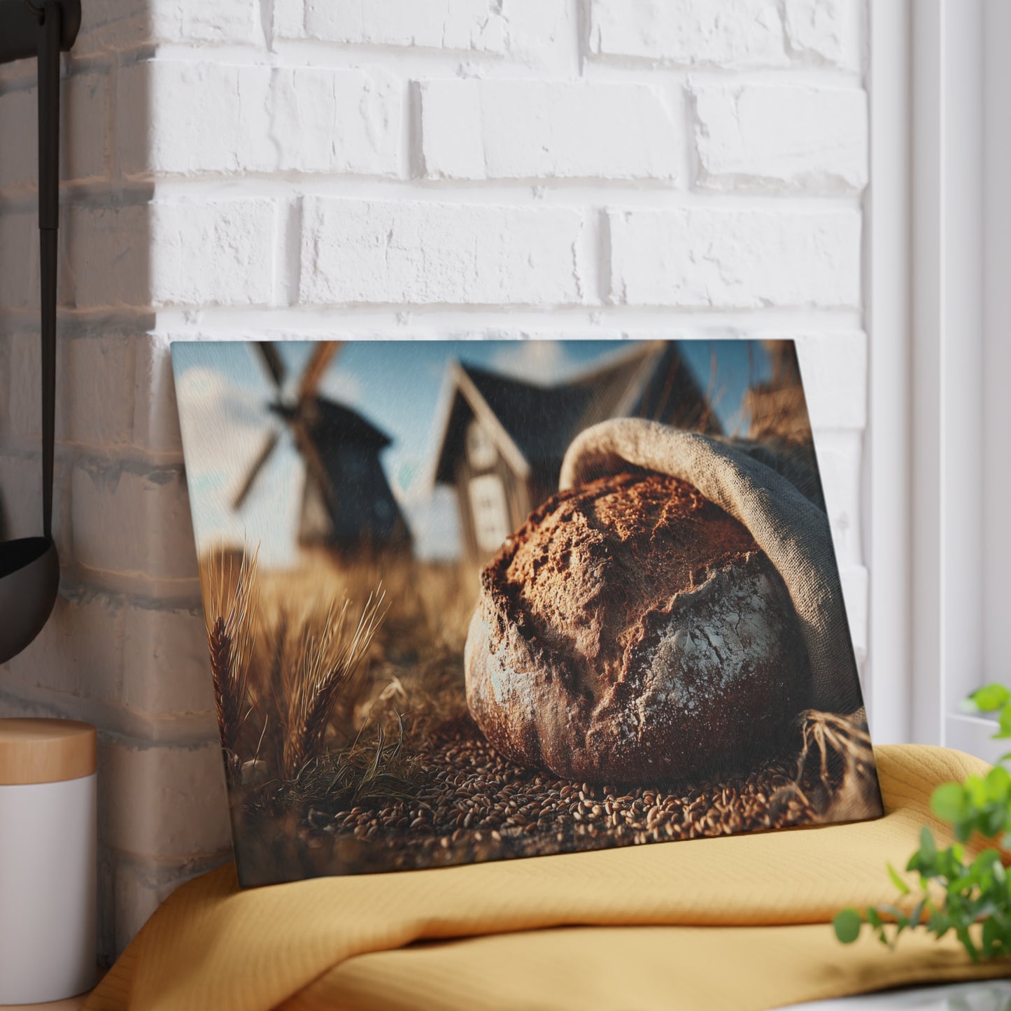 🍞🌾 Rustic Artisan Bread Cutting Board – Farmhouse Charm Meets Everyday Functionality 🌻