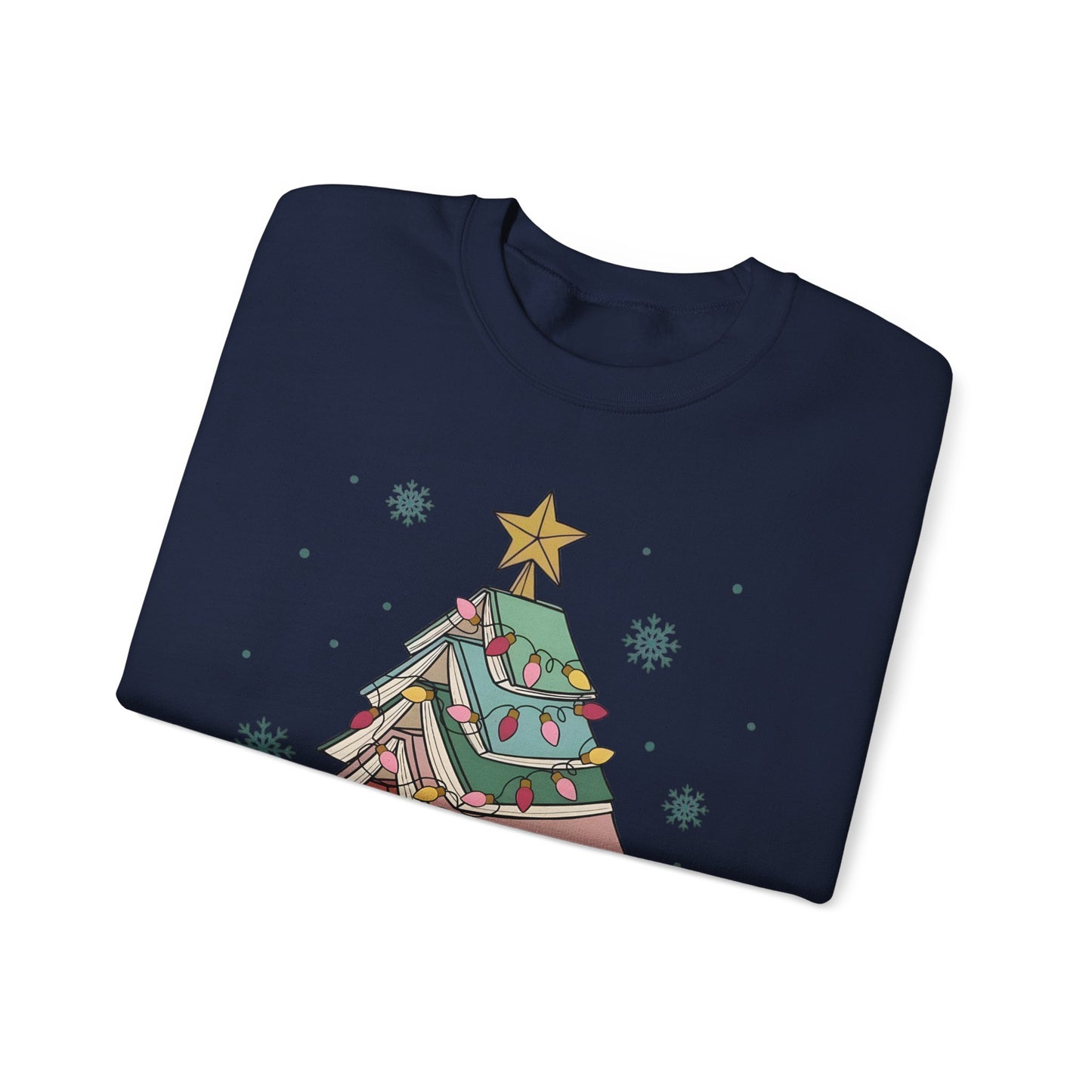 🎄📚 All Booked for Christmas Sweatshirt – Cozy Bookworm Holiday Vibes
