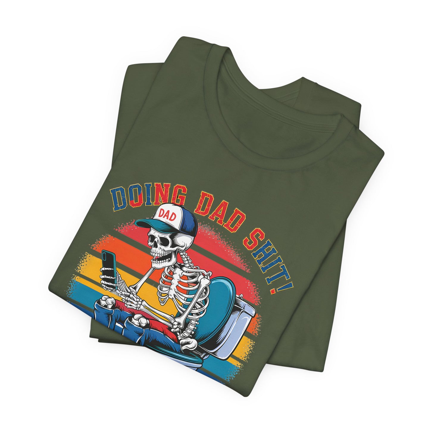 🧻 HACIENDO CABRAS DE PAPÁ | Camiseta gráfica divertida con esqueleto en el inodoro