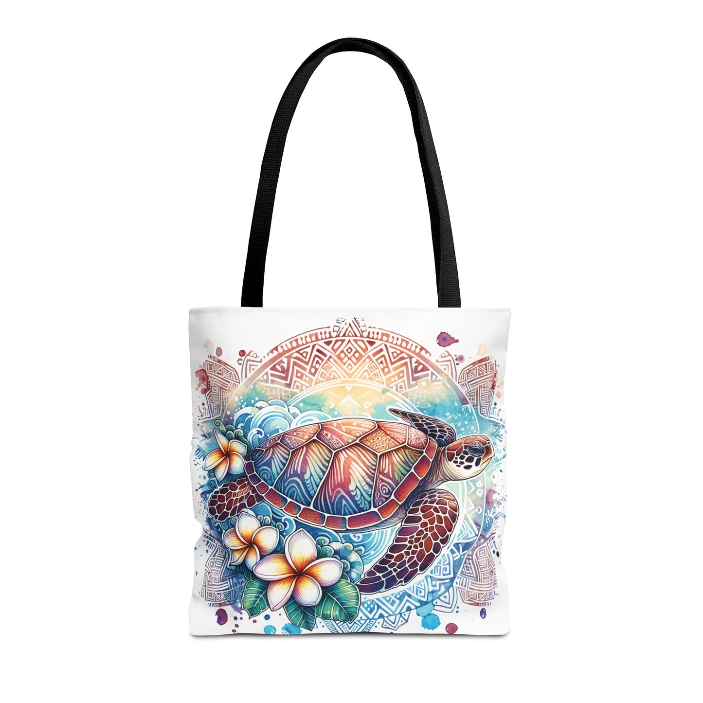 🐢 Tropical Sea Turtle Tote Bag – Coastal, Artistic & Practical 🌺
