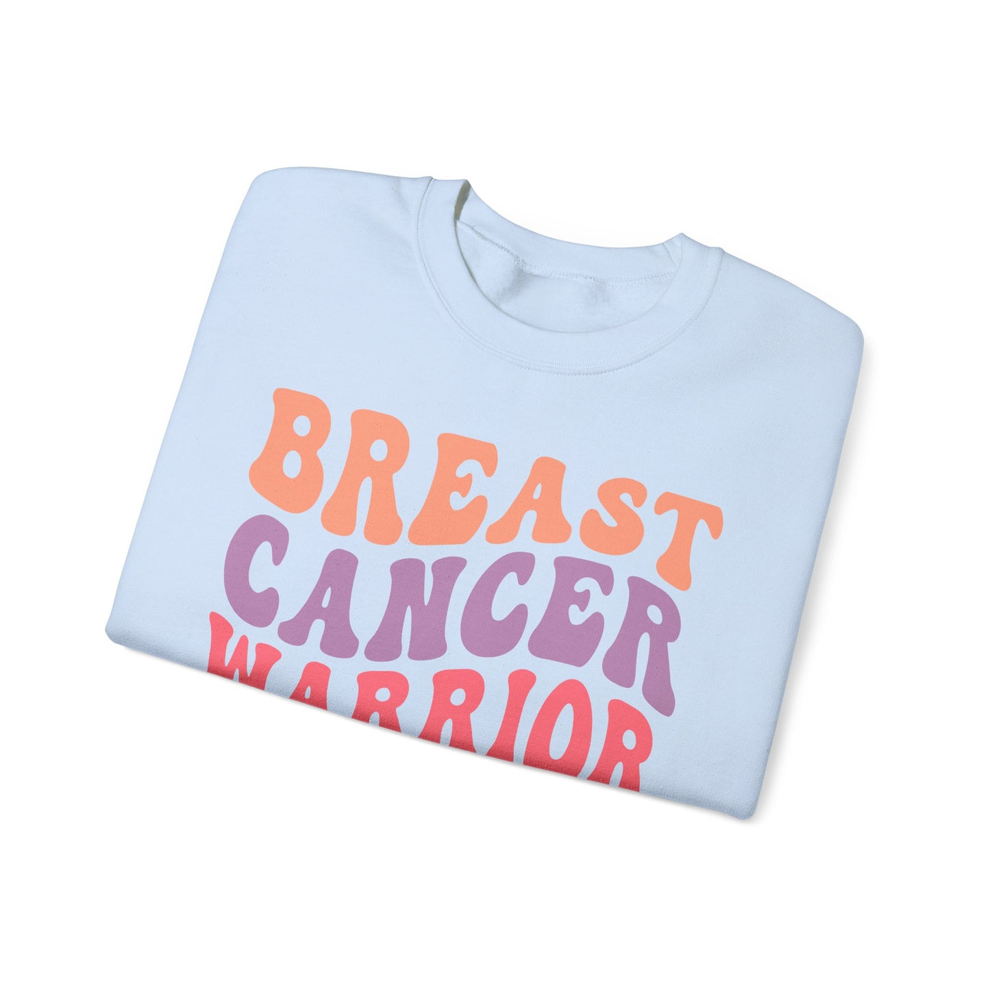 🌸✊ Breast Cancer Warrior Sweatshirt – Retro Awareness & Survivor Strength Crewneck