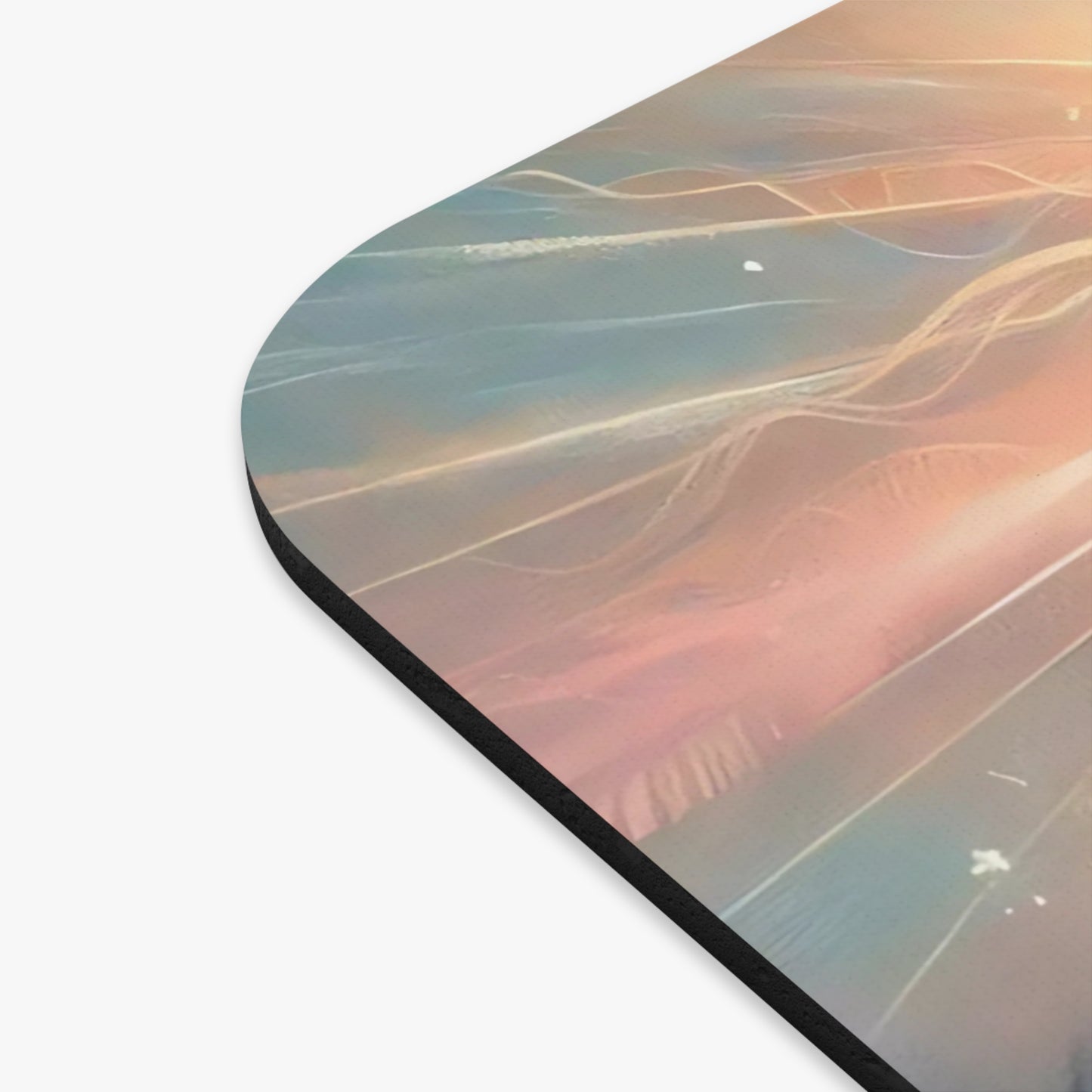 🖱️✨ Radiant Cross Sunrise Mouse Pad – Faith & Inspiration for Your Desk