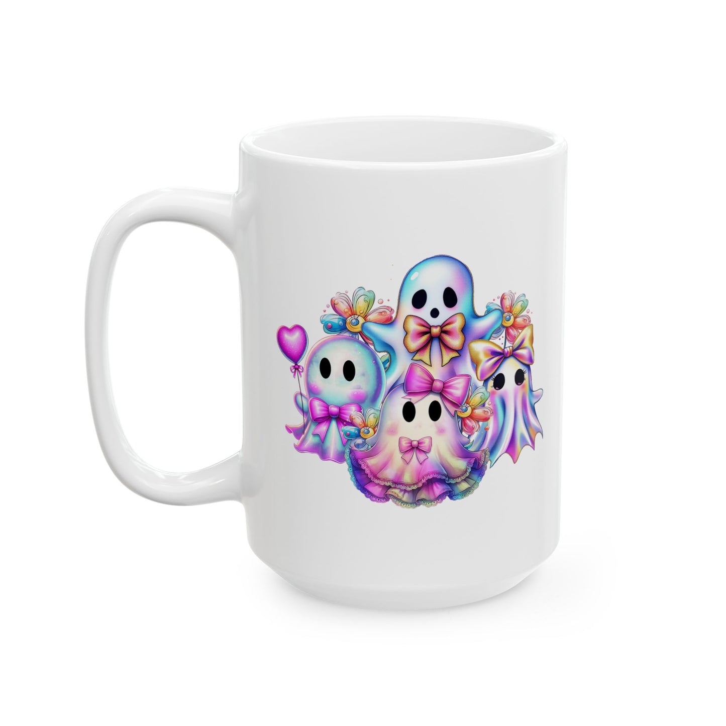 🎀👻 Kawaii Ghost Squad Mug – Spooky-Cute Sips for Every Season 💖