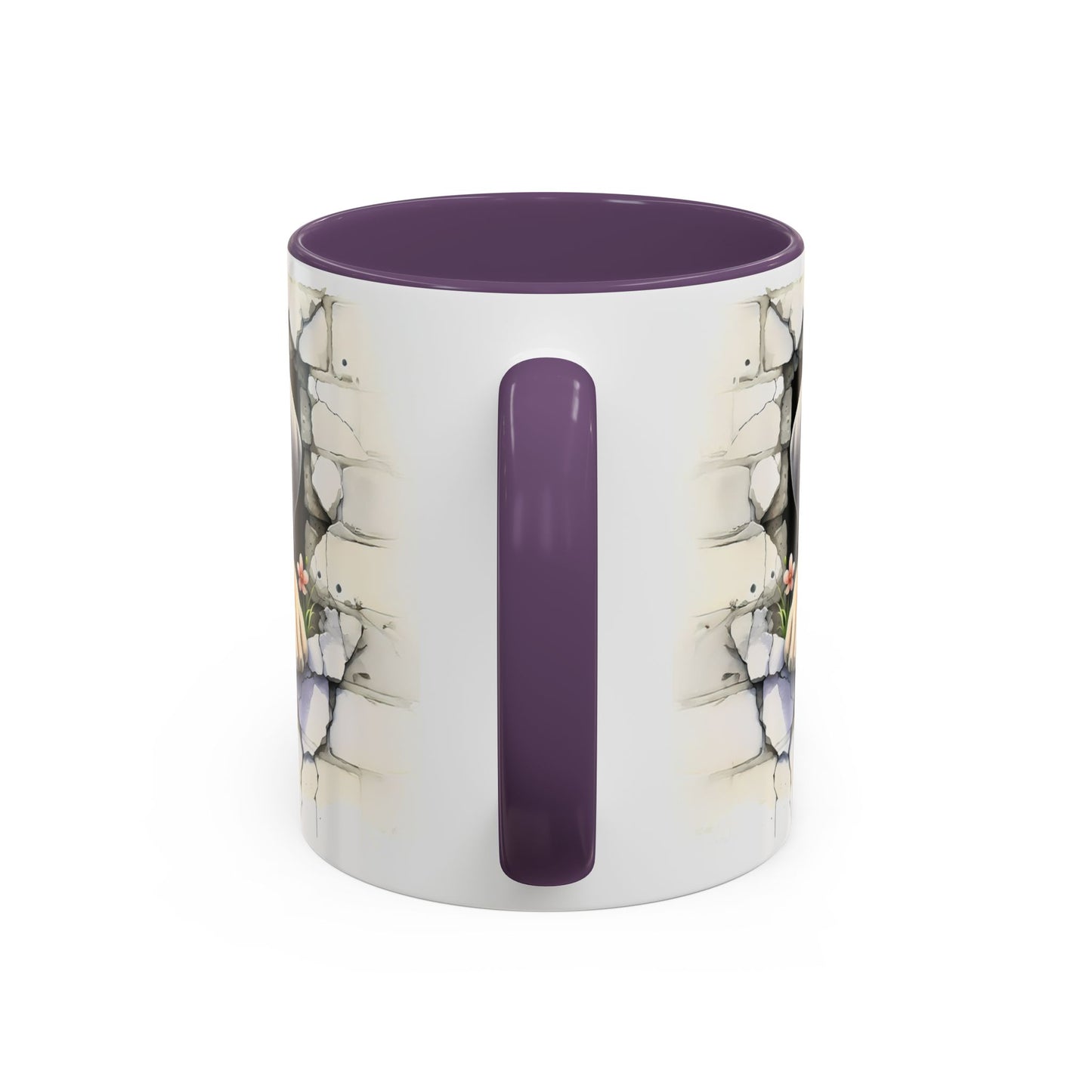 🐾 Great Dane Puppy Accent Mug – Sweet Peek-Through Puppy Design ☕💛