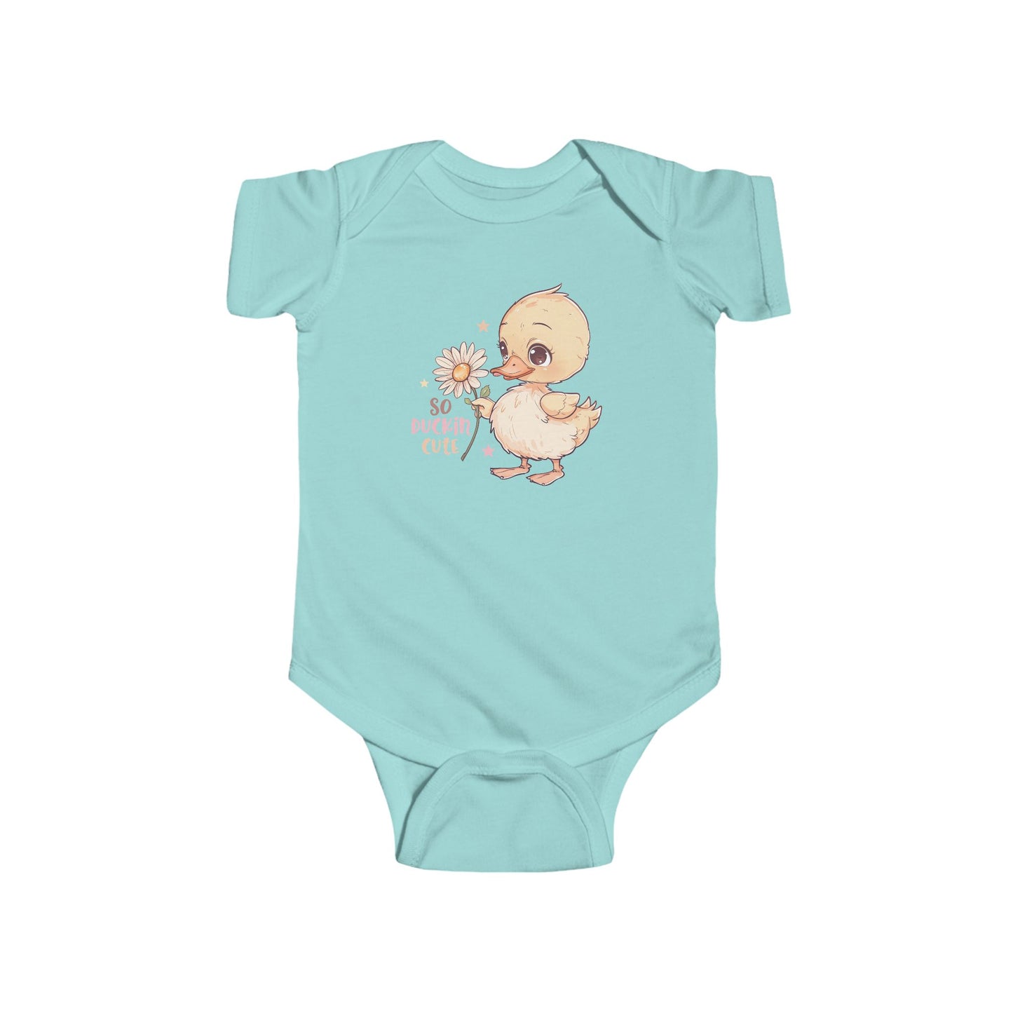 🦆 So Duckin’ Cute Baby Onesie – Funny Farm Animal Outfit 🌼