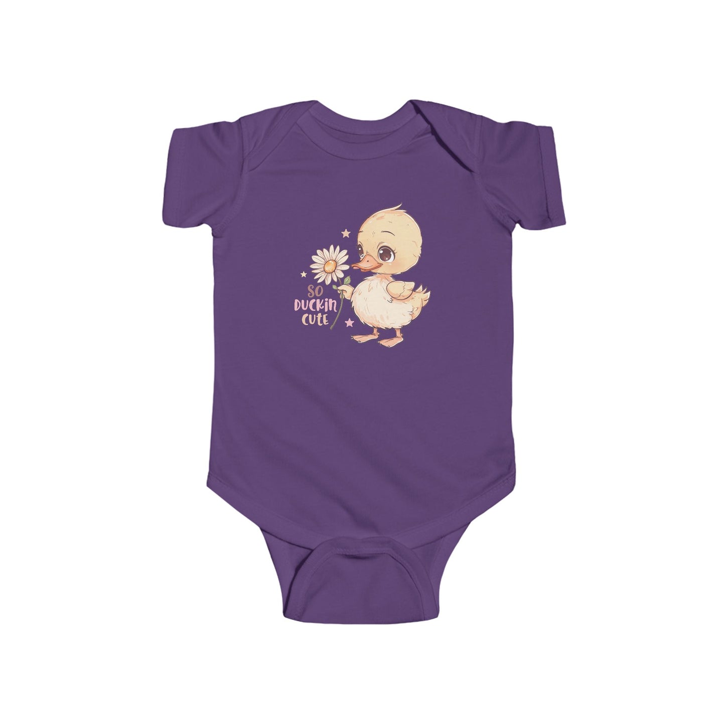 🦆 So Duckin’ Cute Baby Onesie – Funny Farm Animal Outfit 🌼