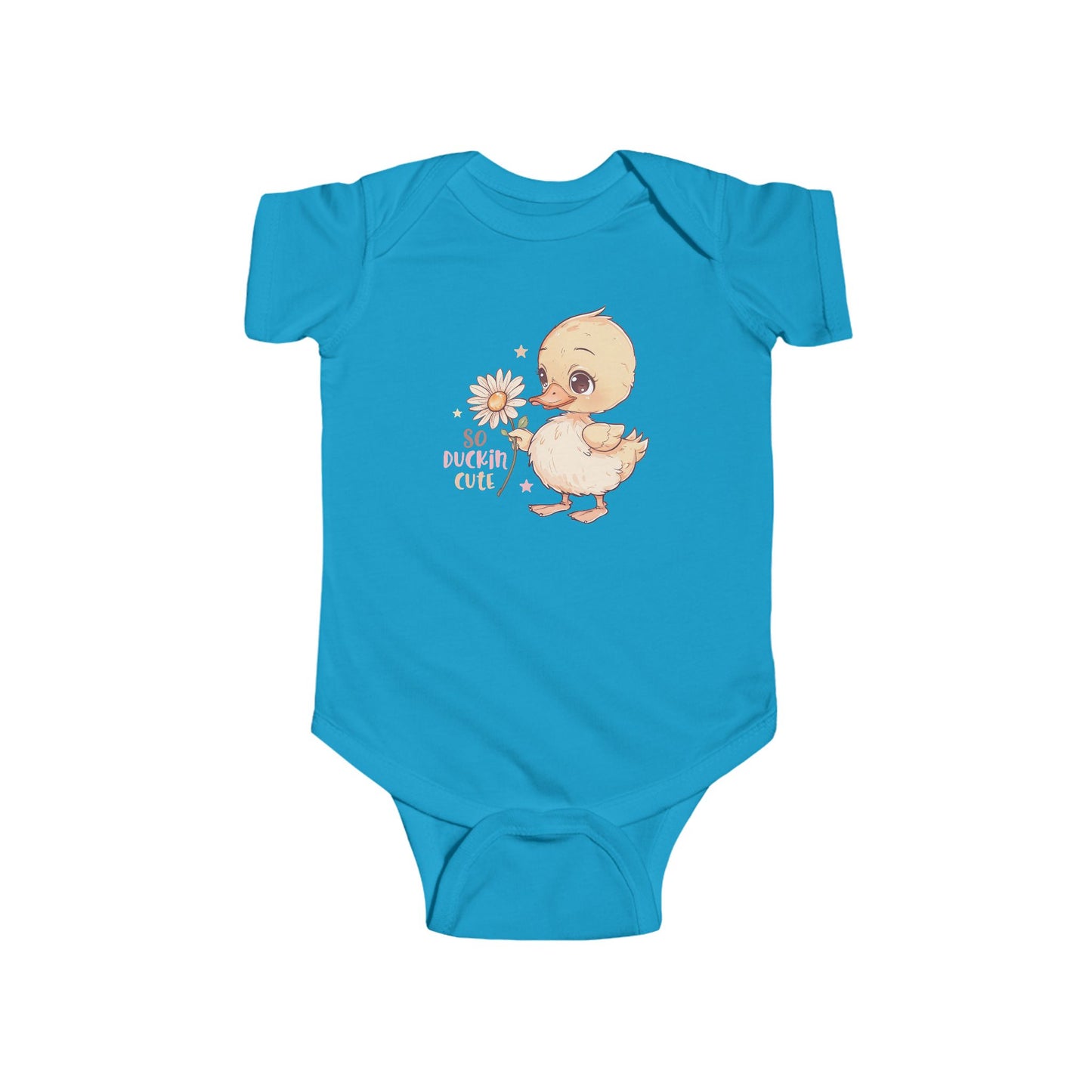 🦆 So Duckin’ Cute Baby Onesie – Funny Farm Animal Outfit 🌼