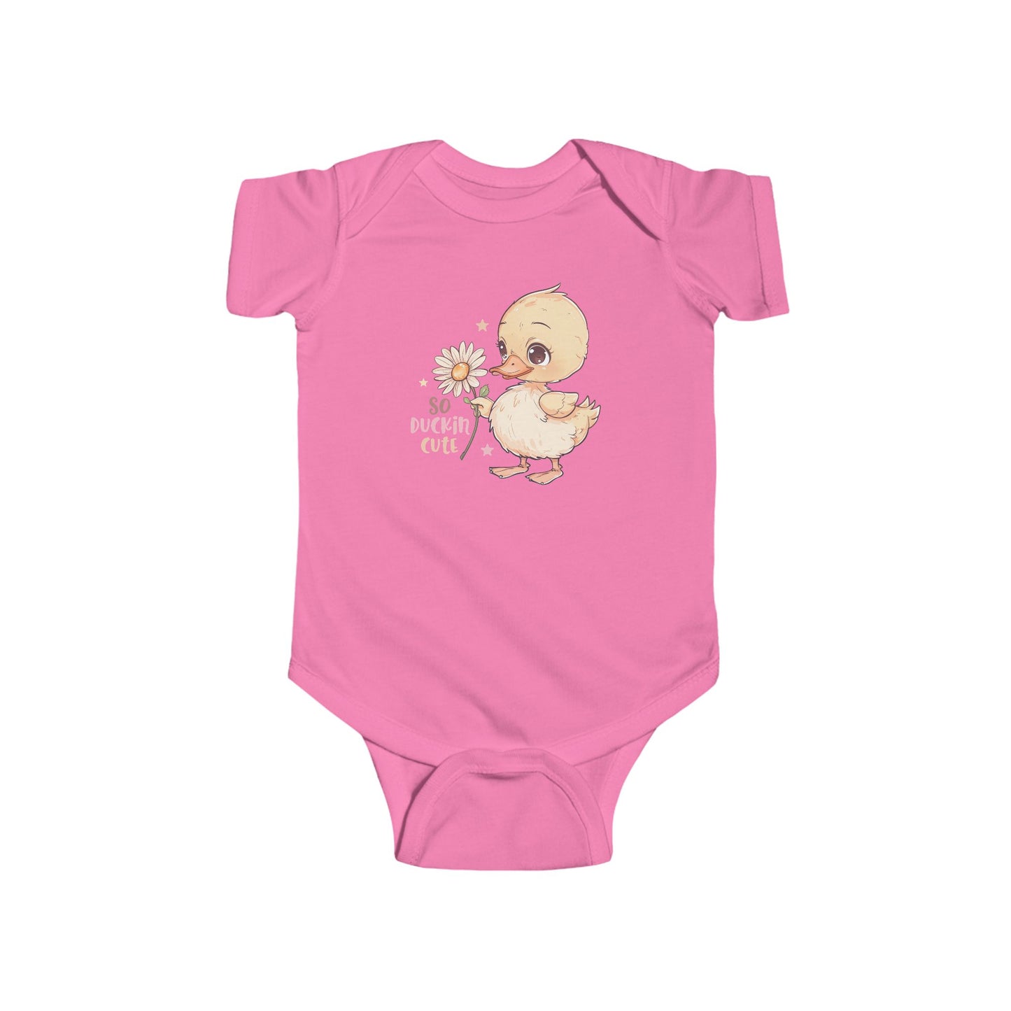 🦆 So Duckin’ Cute Baby Onesie – Funny Farm Animal Outfit 🌼