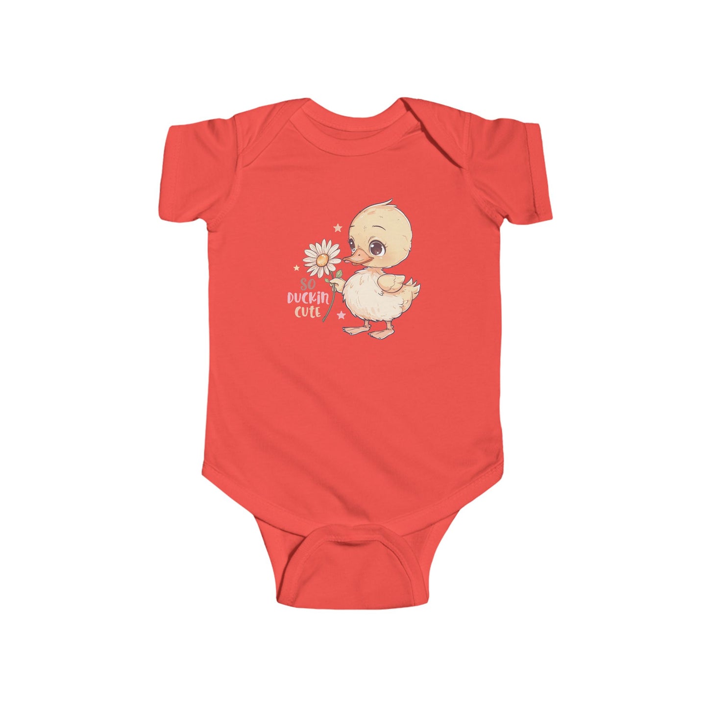 🦆 So Duckin’ Cute Baby Onesie – Funny Farm Animal Outfit 🌼