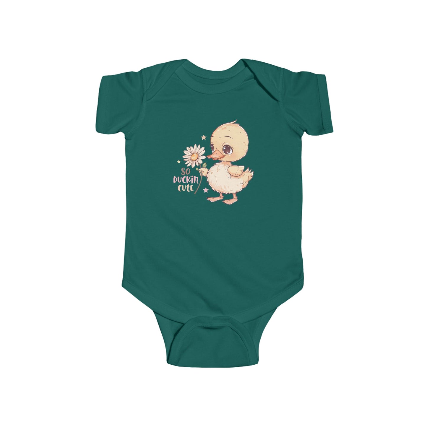 🦆 So Duckin’ Cute Baby Onesie – Funny Farm Animal Outfit 🌼