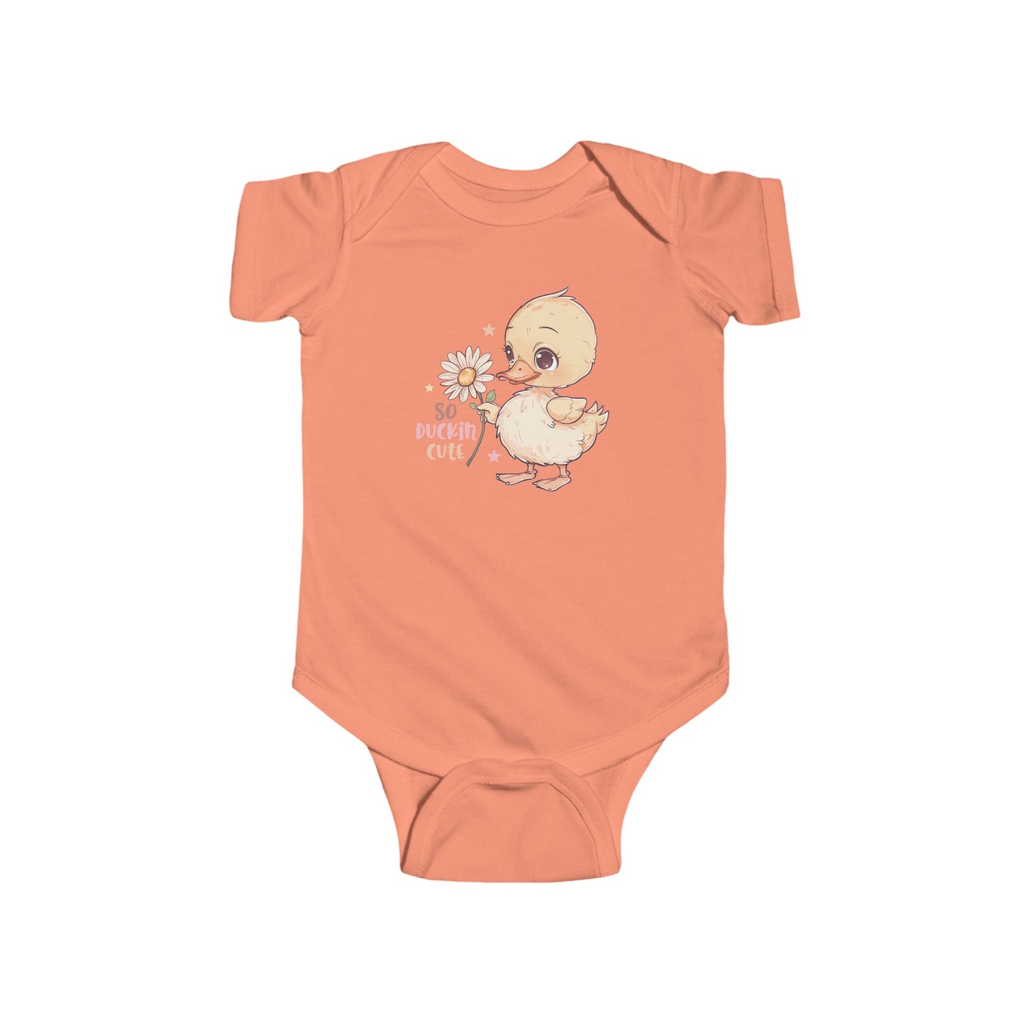 🦆 So Duckin’ Cute Baby Onesie – Funny Farm Animal Outfit 🌼